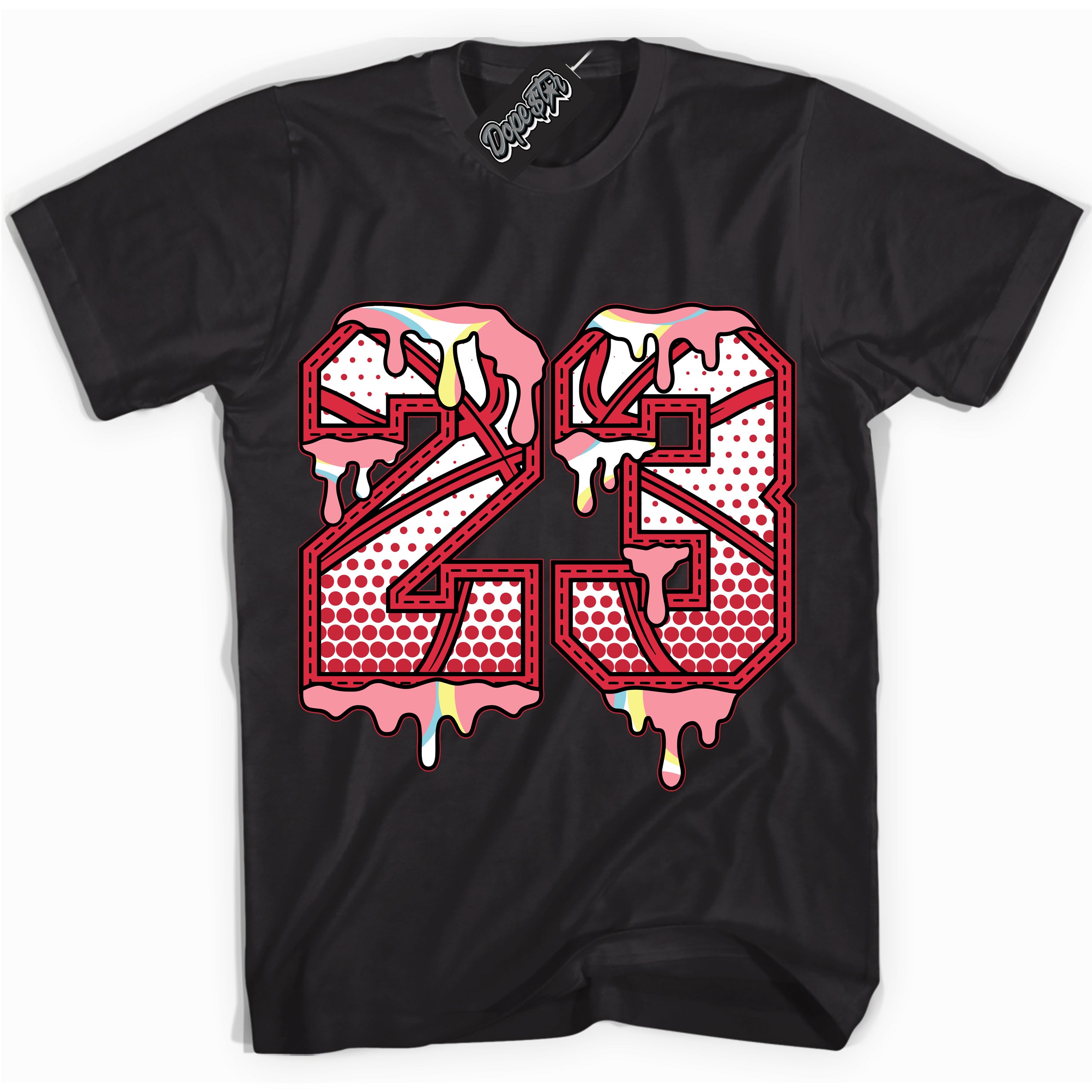 Cool Black graphic tee with “ 23 Ball ” design, that perfectly matches Spider-Verse 1s sneakers