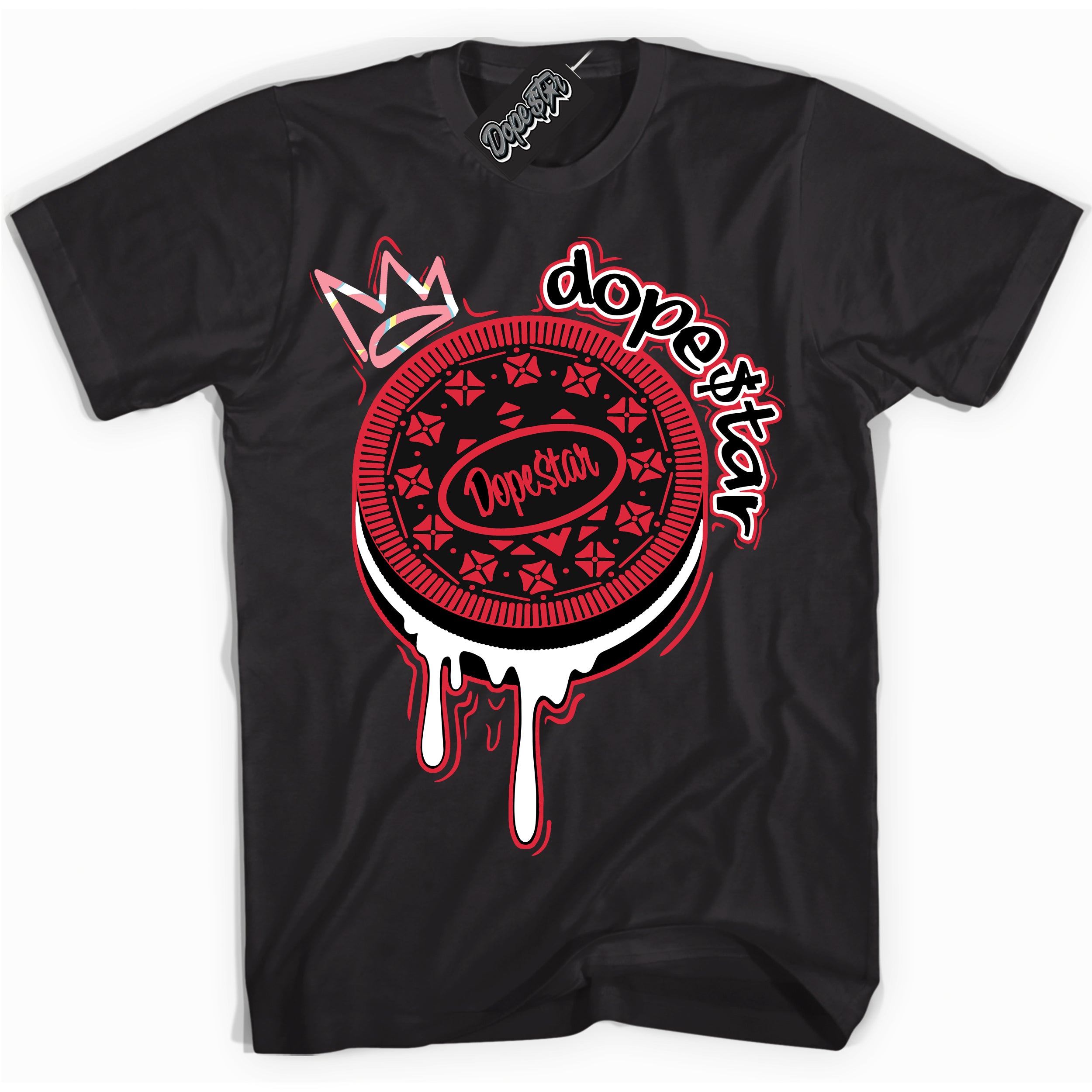 Cool Black graphic tee with “ Oreo DS ” design, that perfectly matches Spider-Verse 1s sneakers