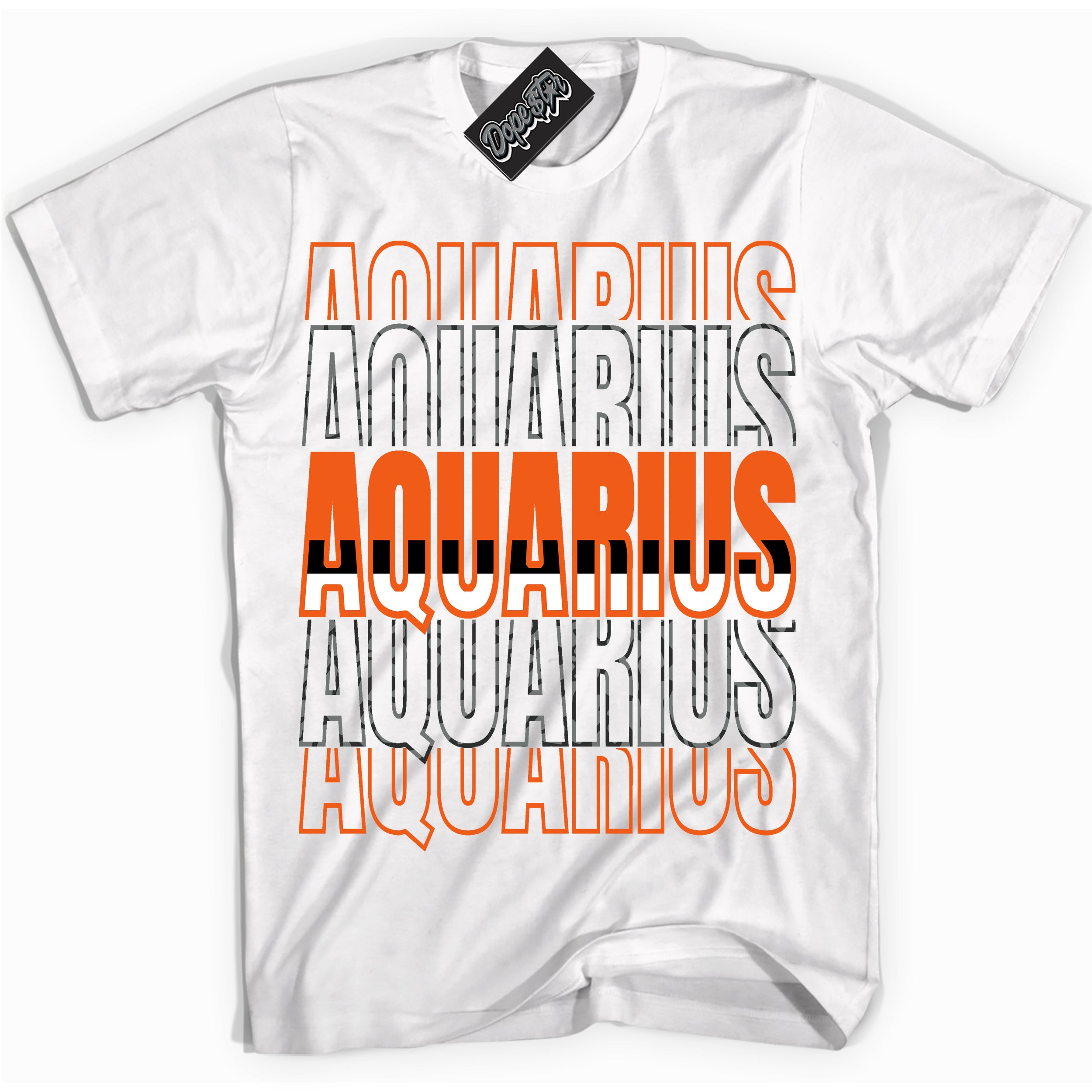 Cool White graphic tee with “ Aquarius ” design, that perfectly matches Fear Pack 3s sneakers