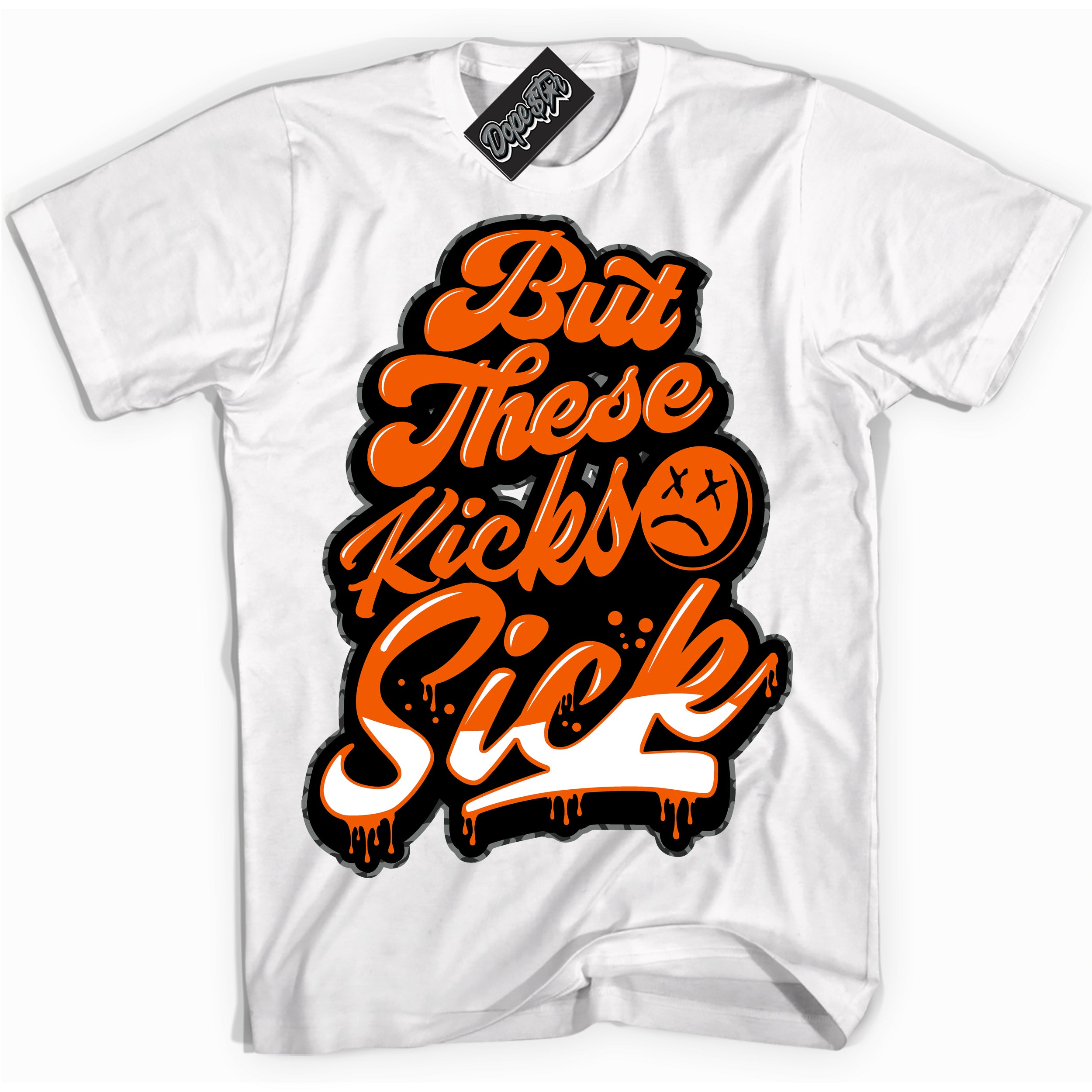 Cool White graphic tee with “ Kick Sick ” design, that perfectly matches Fear Pack 3s sneakers