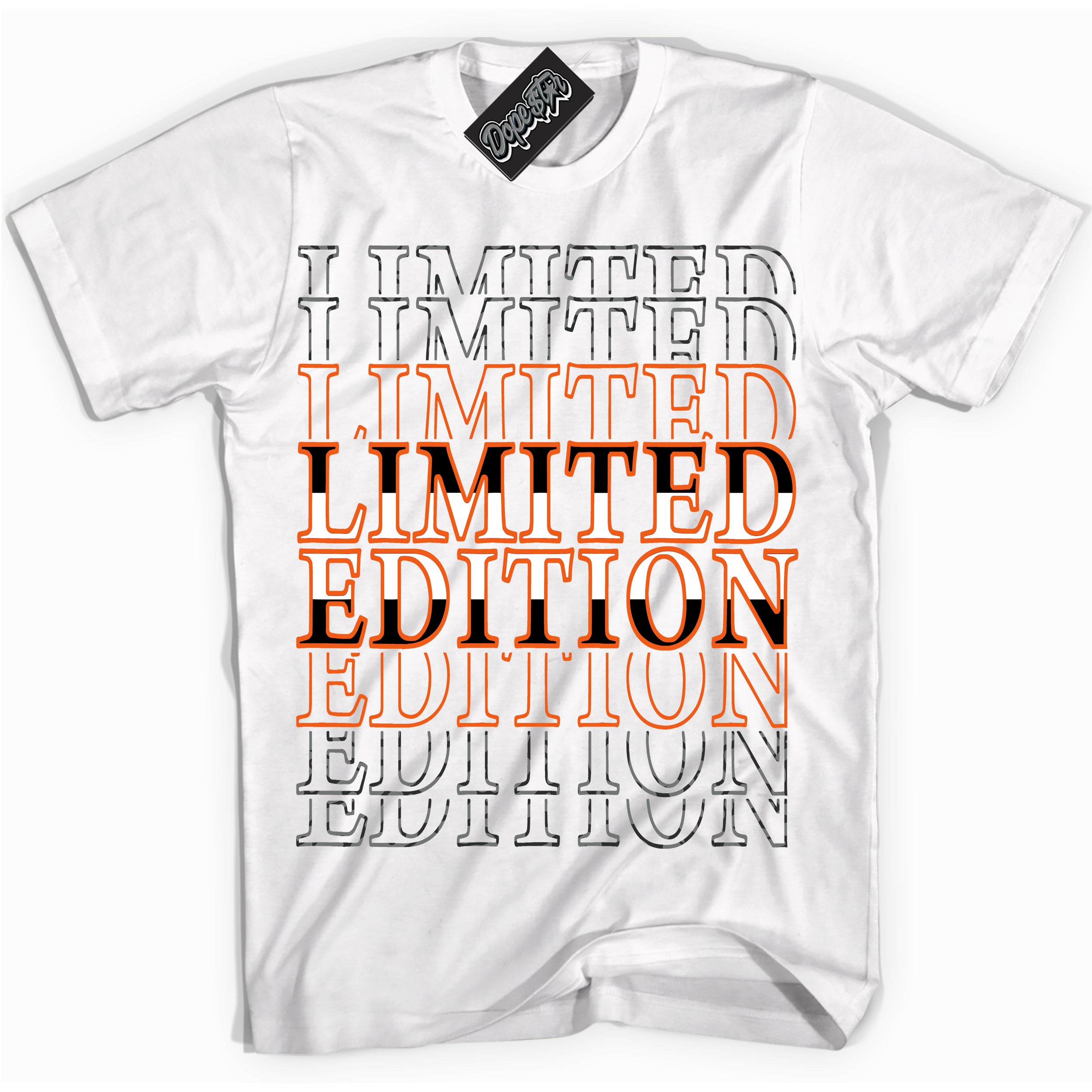 Cool White graphic tee with “ Limited Edition ” design, that perfectly matches Fear Pack 3s sneakers