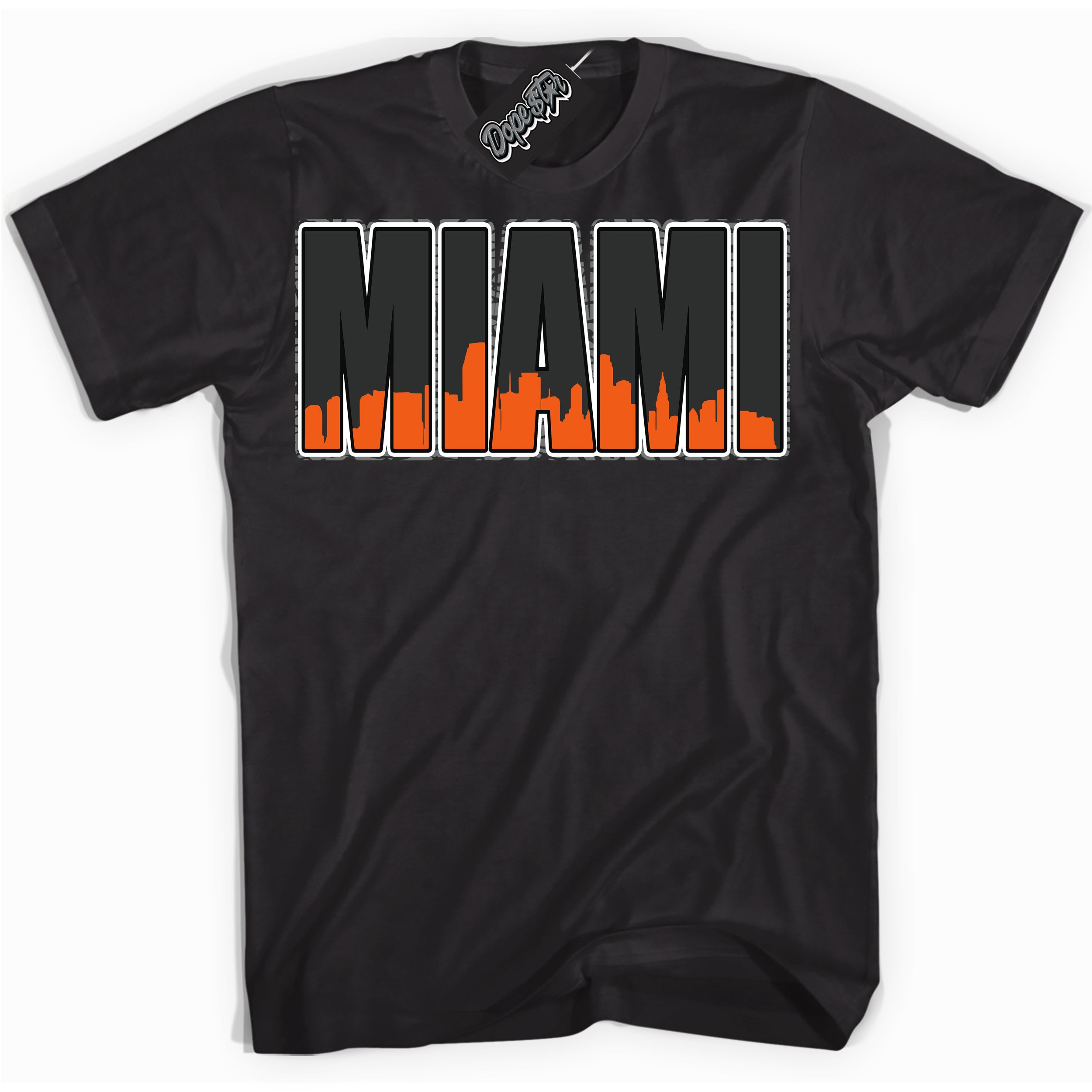 Cool Black graphic tee with “ Miami ” design, that perfectly matches Fear Pack 3s sneakers