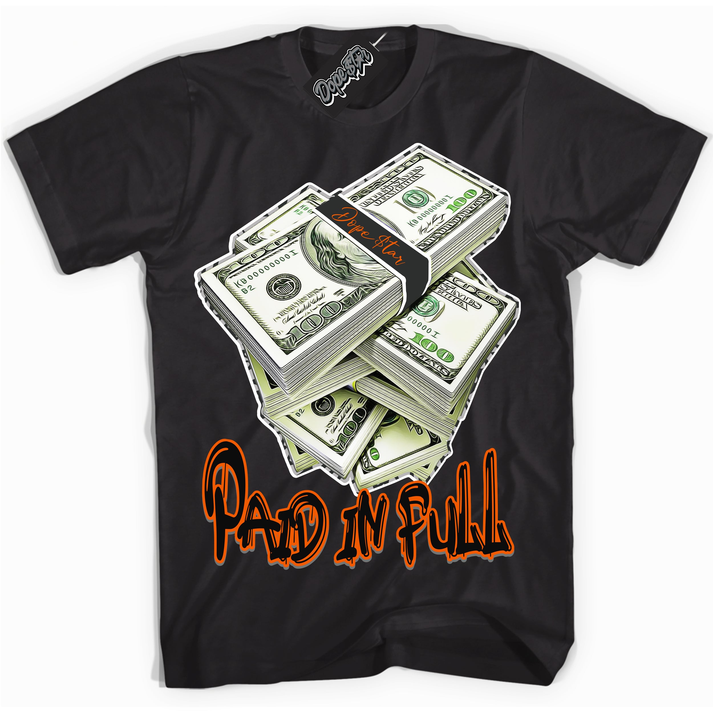 Cool Black graphic tee with “ Paid In Full ” design, that perfectly matches Fear Pack 3s sneakers
