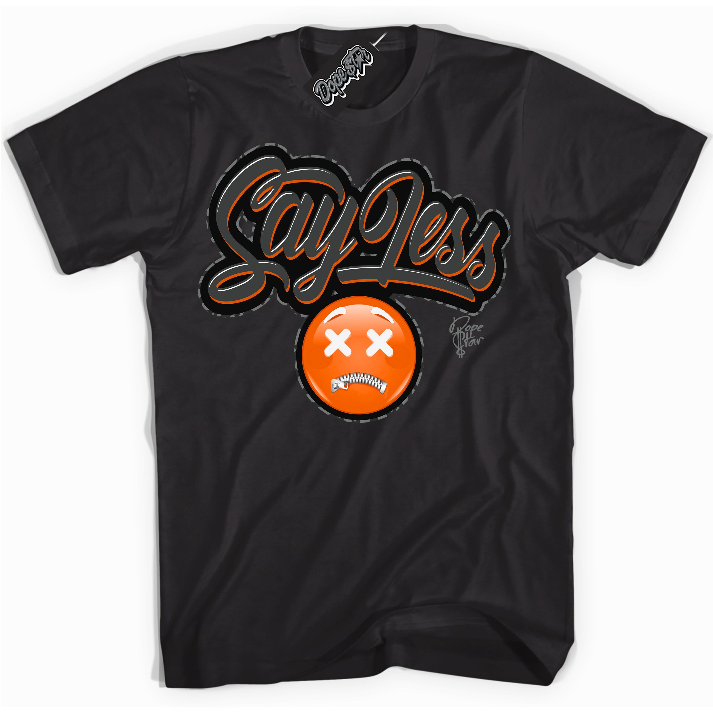 Cool Black graphic tee with “ Say Less ” design, that perfectly matches Fear Pack 3s sneakers