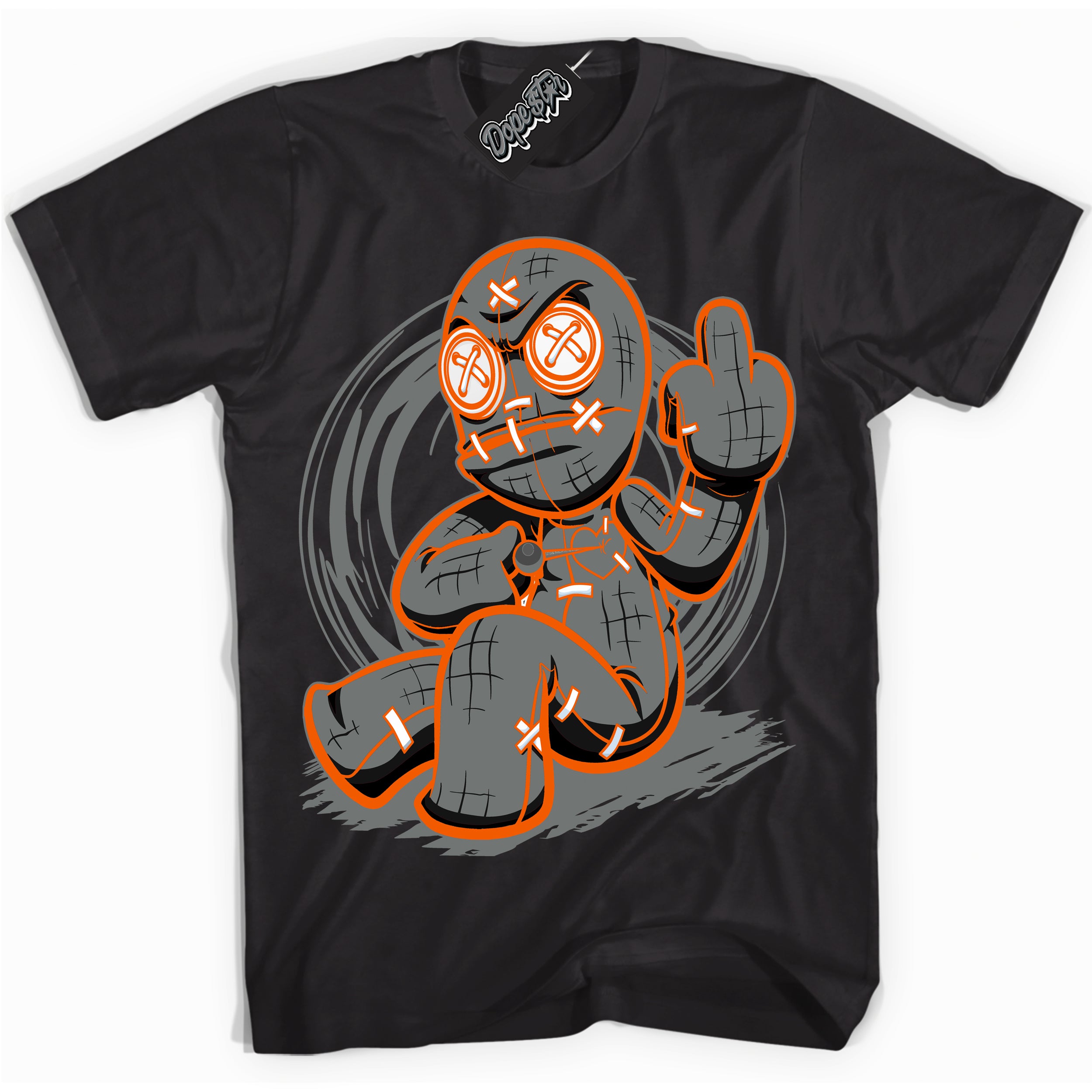 Cool Black graphic tee with “ VooDoo Doll ” design, that perfectly matches Fear Pack 3s sneakers