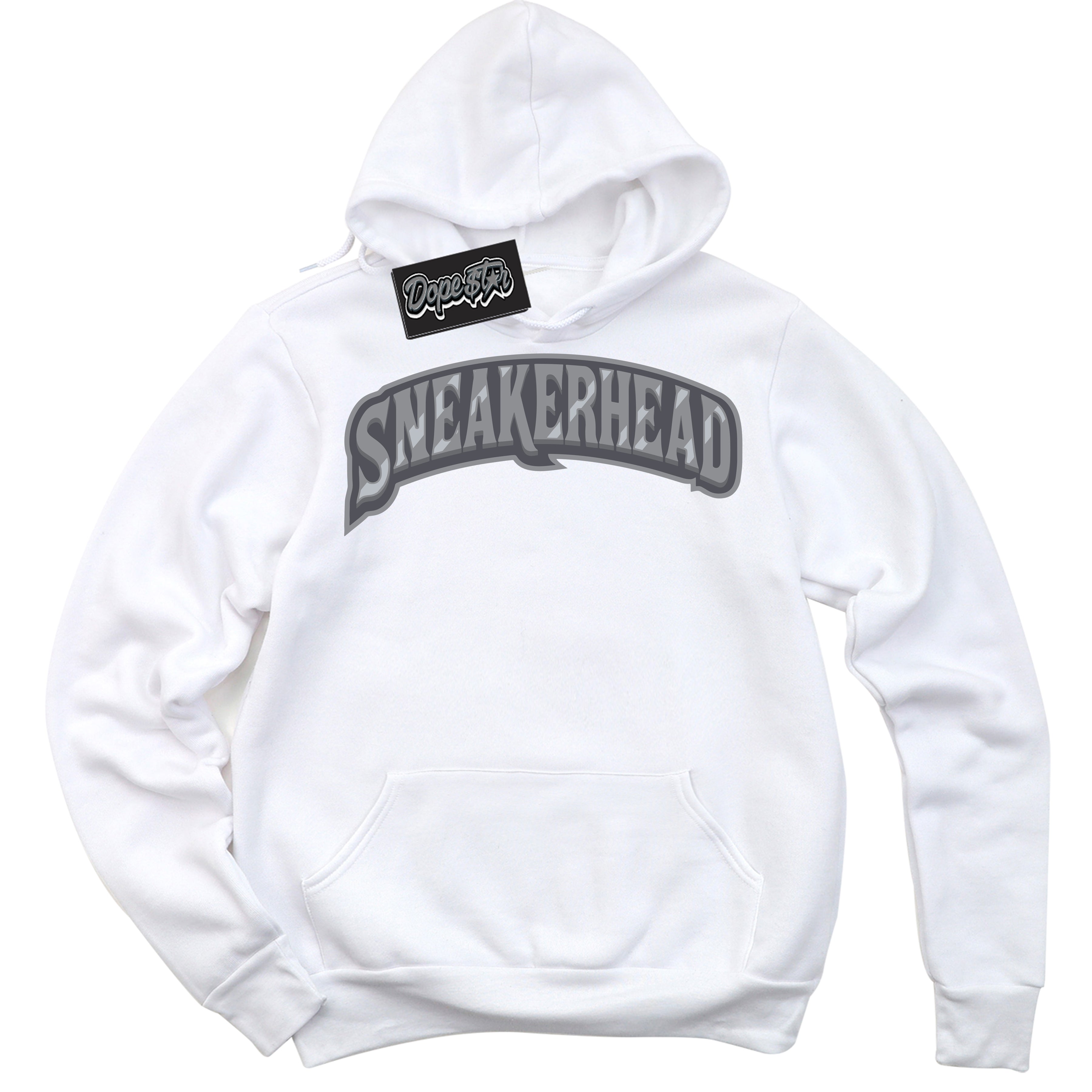 Cool White Hoodie with “ Sneakerhead ”  design that Perfectly Matches Paris Olympics Wet Cement 4s Jordans.