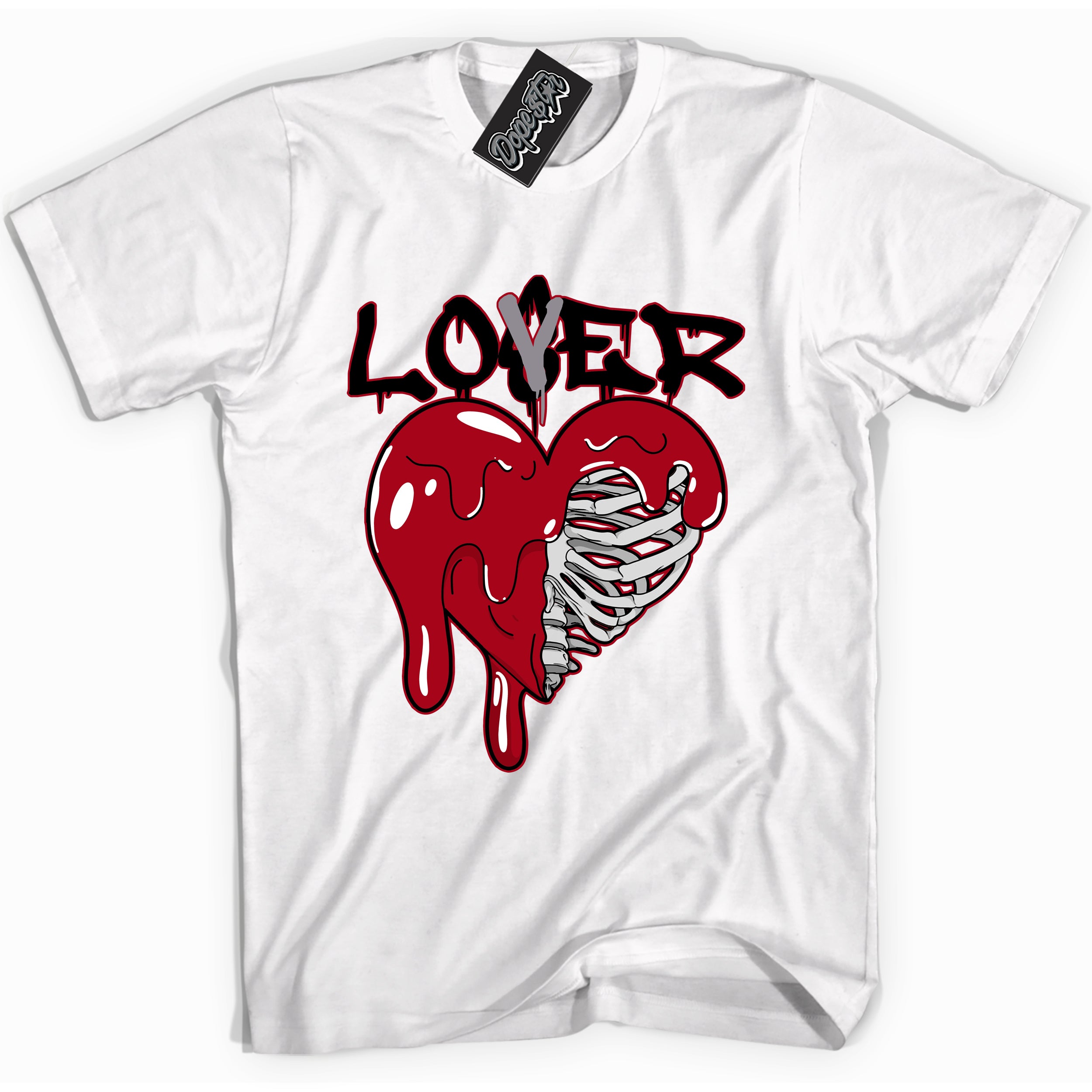 AJ5 Retro OG Black Metallic Reimagined “Lover Loser” white streetwear t-shirt and matching sneaker tee for men and women by Sneaker Shirts Outlet.