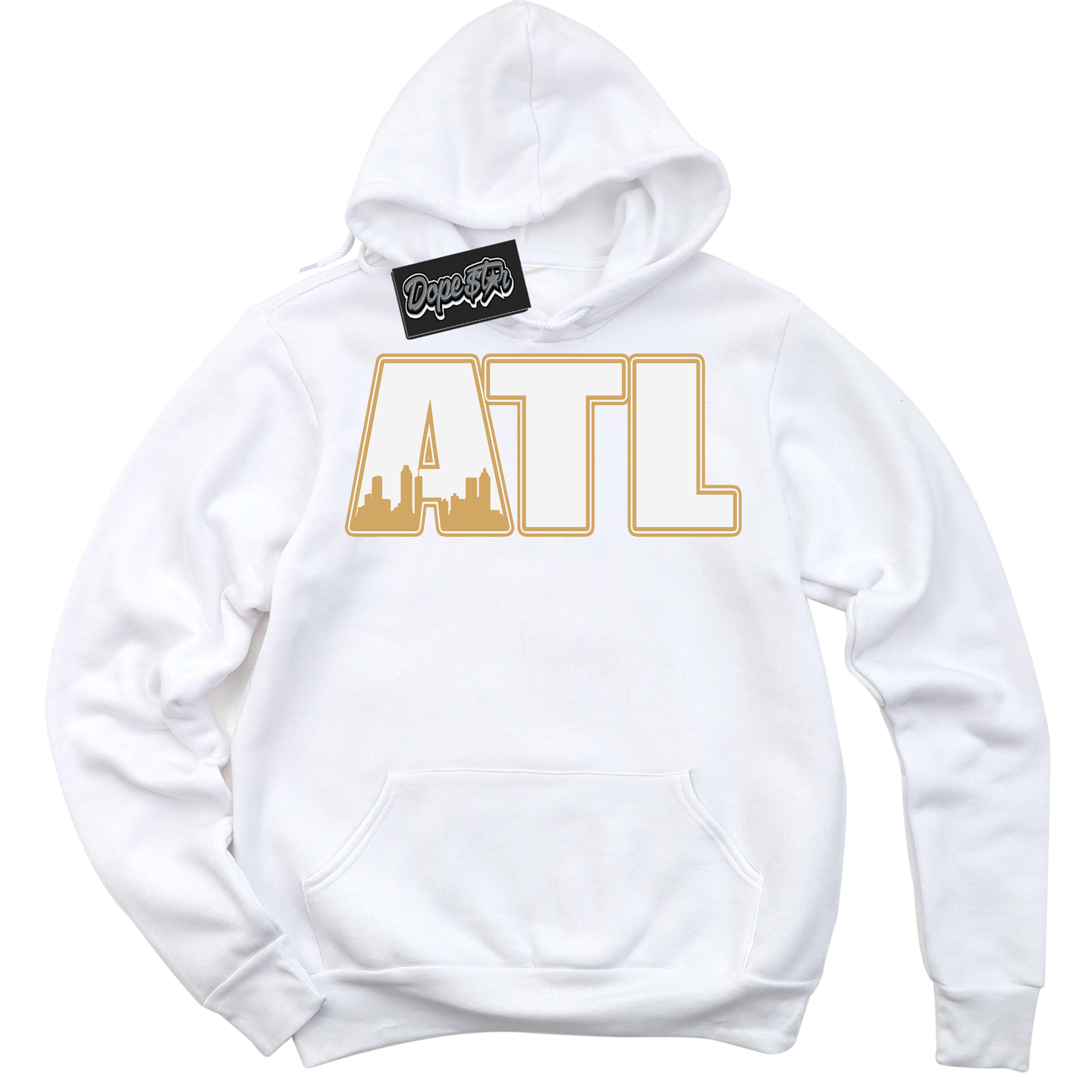 Cool White Hoodie with “ Atlanta ” design that Perfectly Matches Craft Paris 6s Jordans.