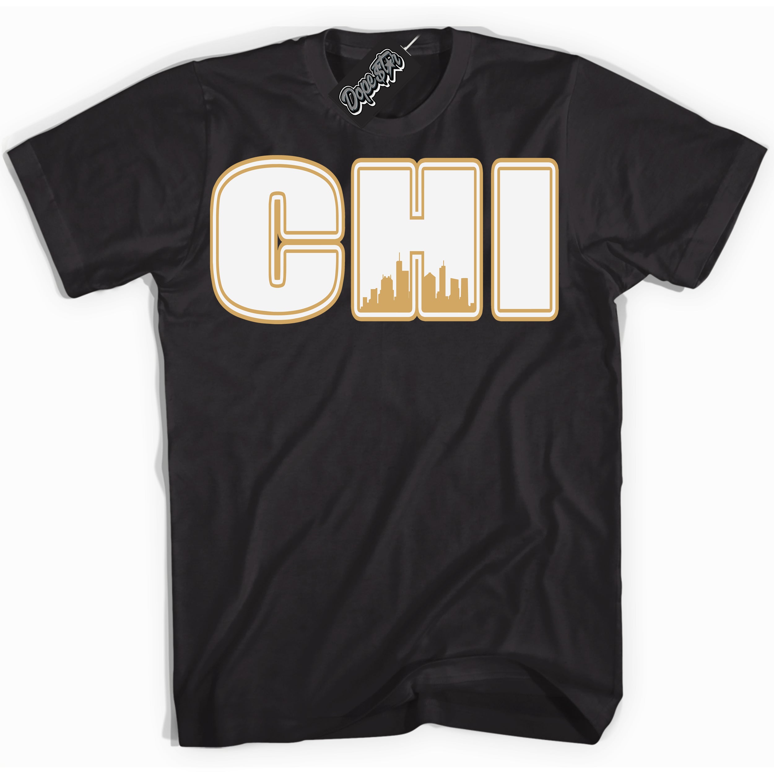 Cool Black Shirt with “ Chicago ” design that perfectly matches Craft Paris 6s Jordans.
