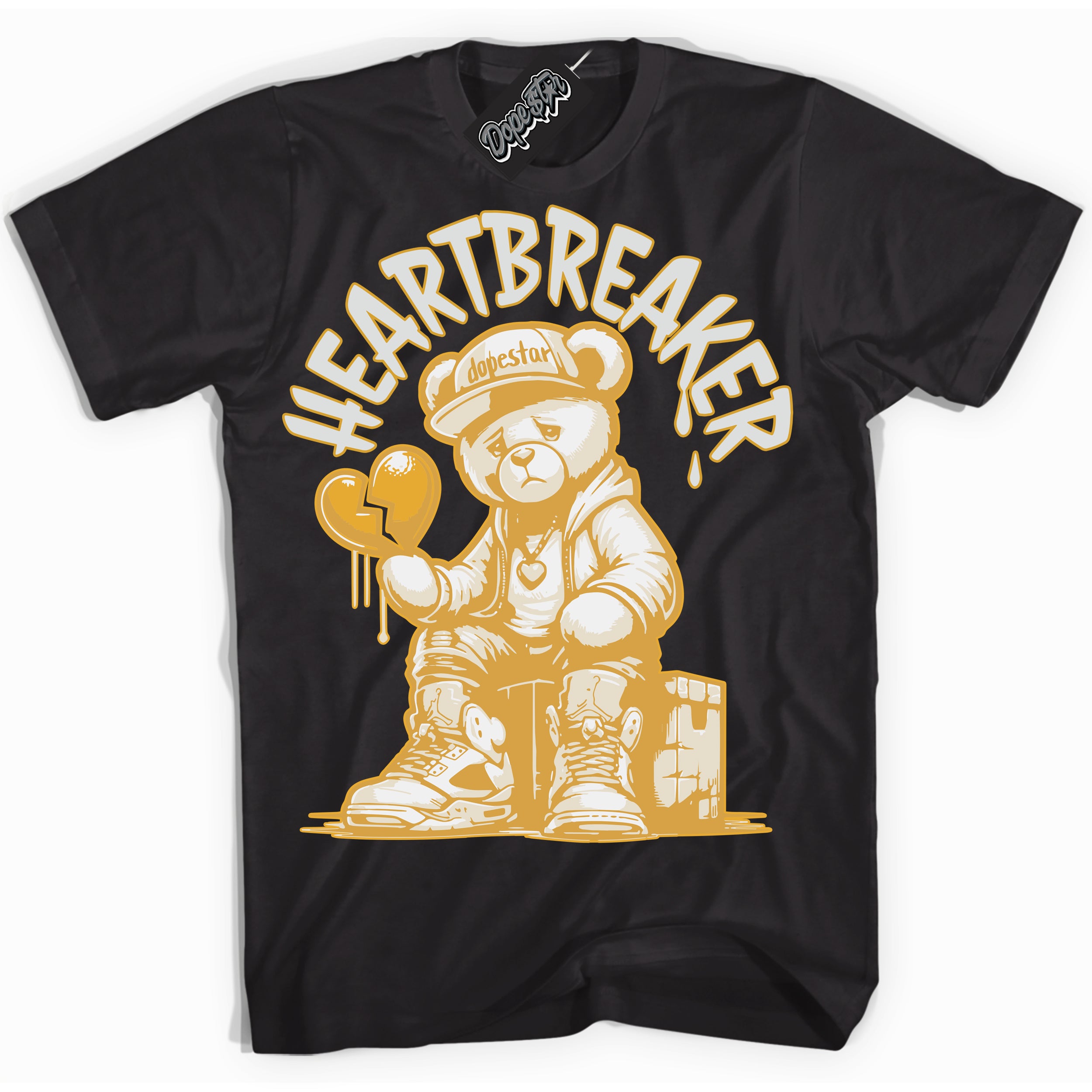 Cool Black Shirt with “ Heartbreaker Bear ” design that perfectly matches Craft Paris 6s Jordans.
