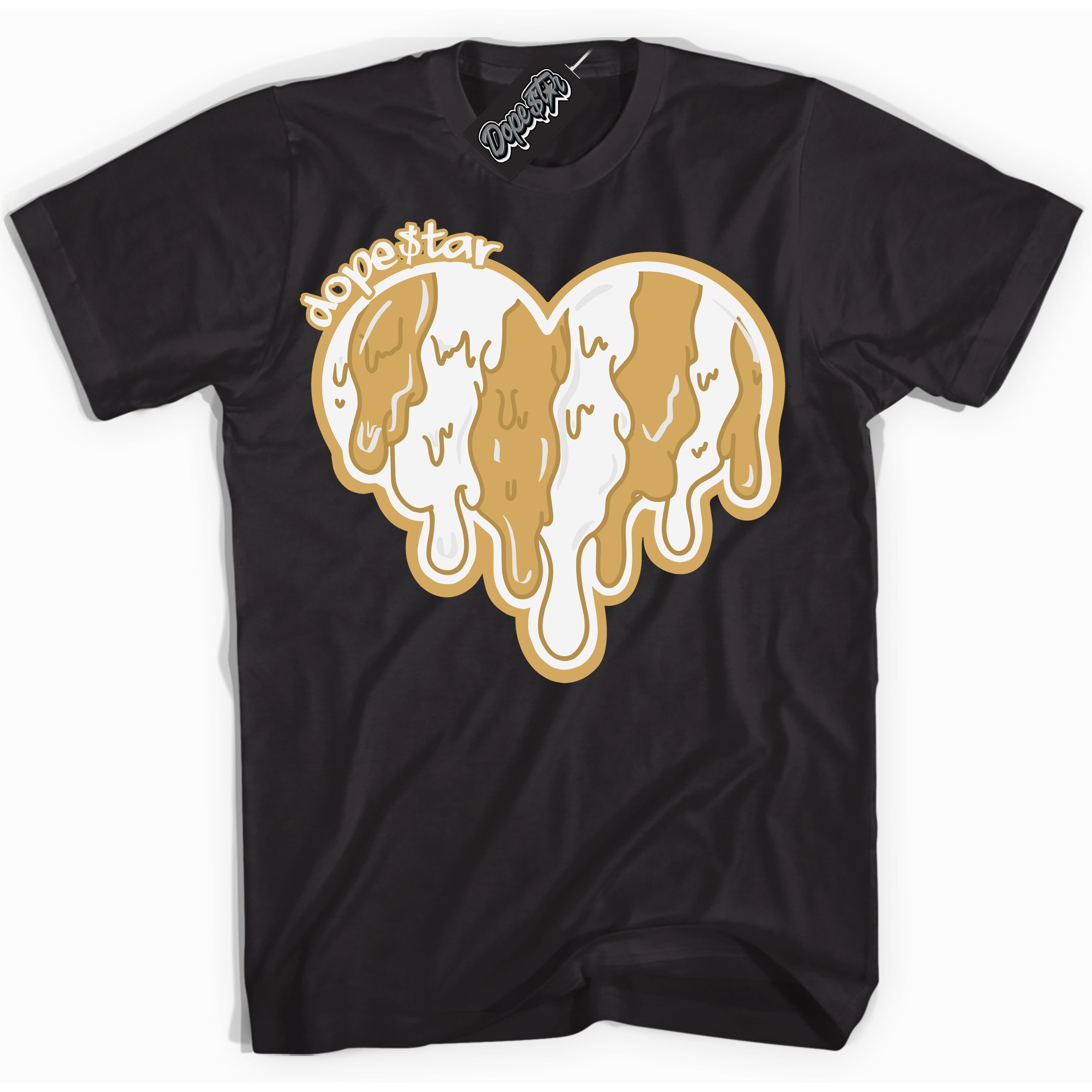 Cool Black Shirt with “ Melting Heart ” design that perfectly matches Craft Paris 6s Jordans.