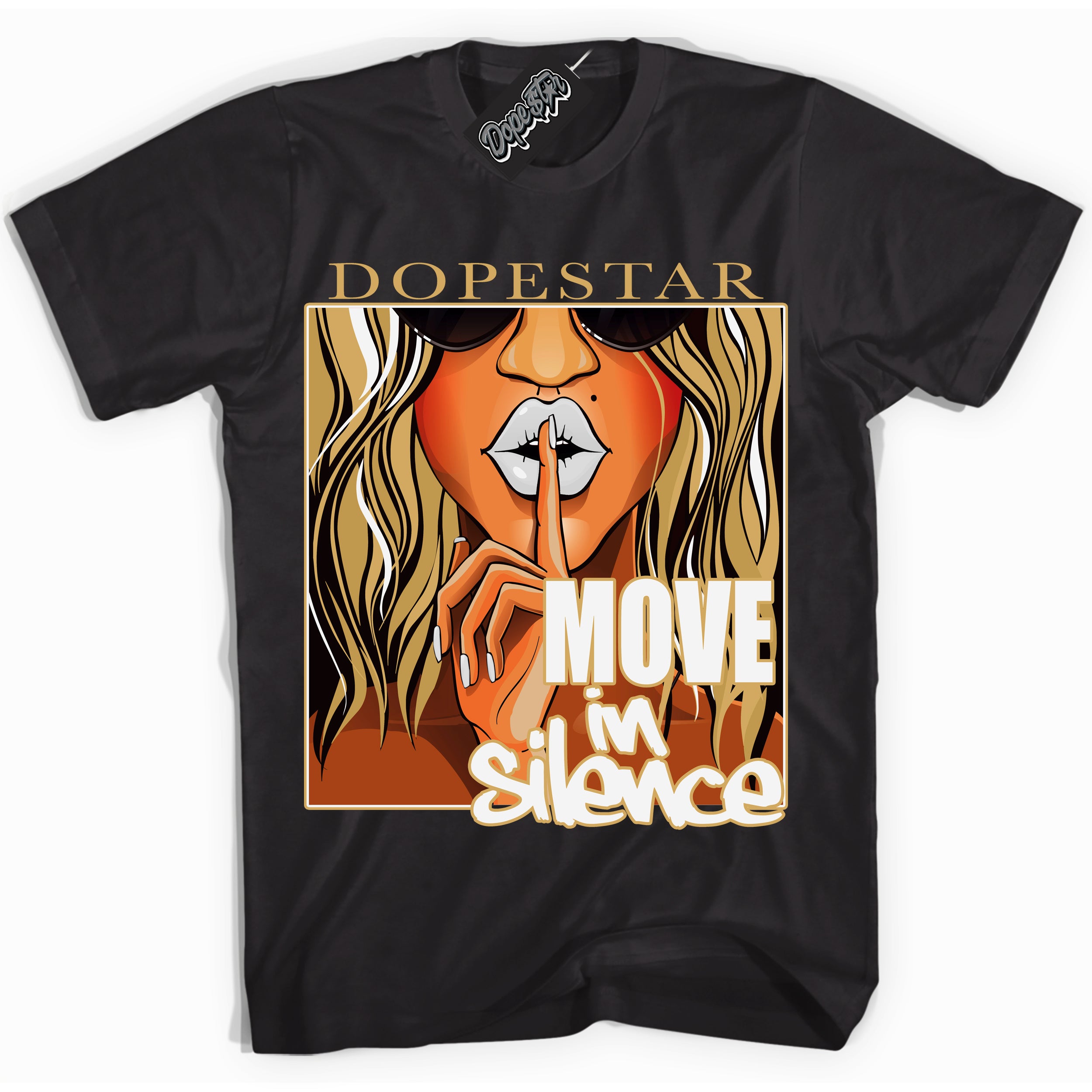 Cool Black Shirt with “ Move In Silence ” design that perfectly matches Craft Paris 6s Jordans.