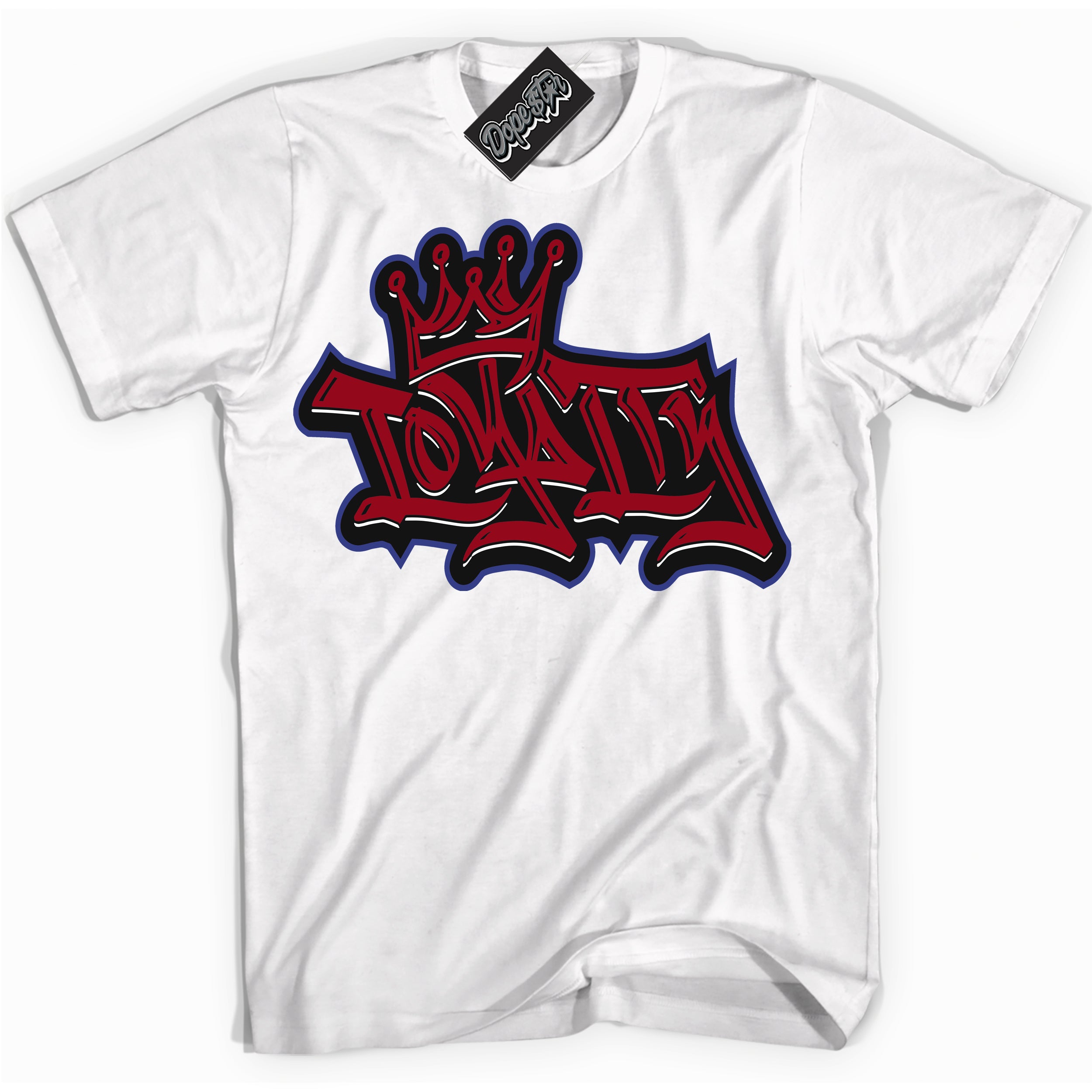 Cool White Shirt with “ Loyalty Crown ” design that perfectly matches Playoffs 8s Sneakers.