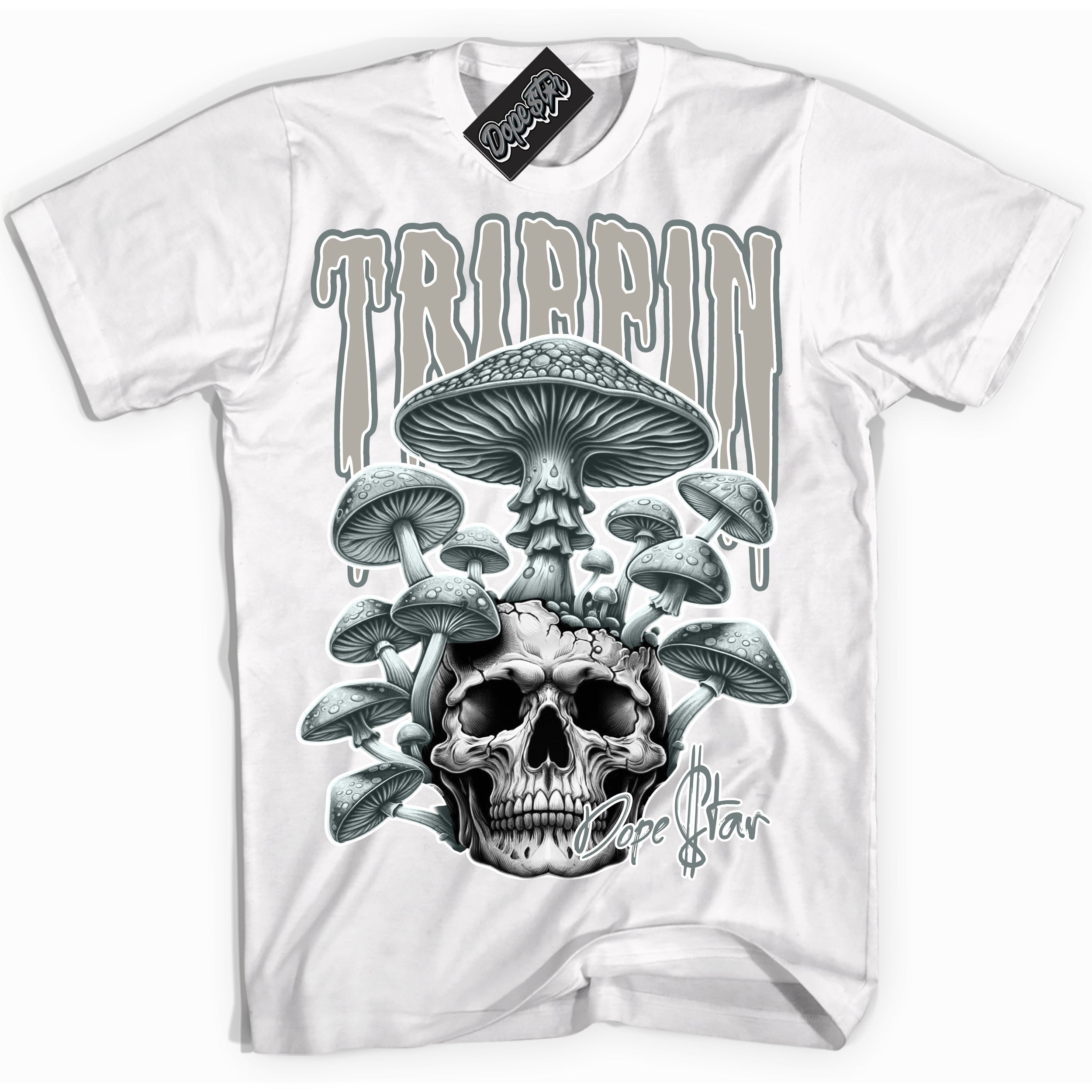 AJ9 Retro Cool Grey ‘Trippin’ – White Streetwear T-Shirt | Sneaker Matching shirt for AJ9 Retro Cool Grey | Men's and Women's Streetwear Graphic Tee by Sneaker Shirts Outlet.