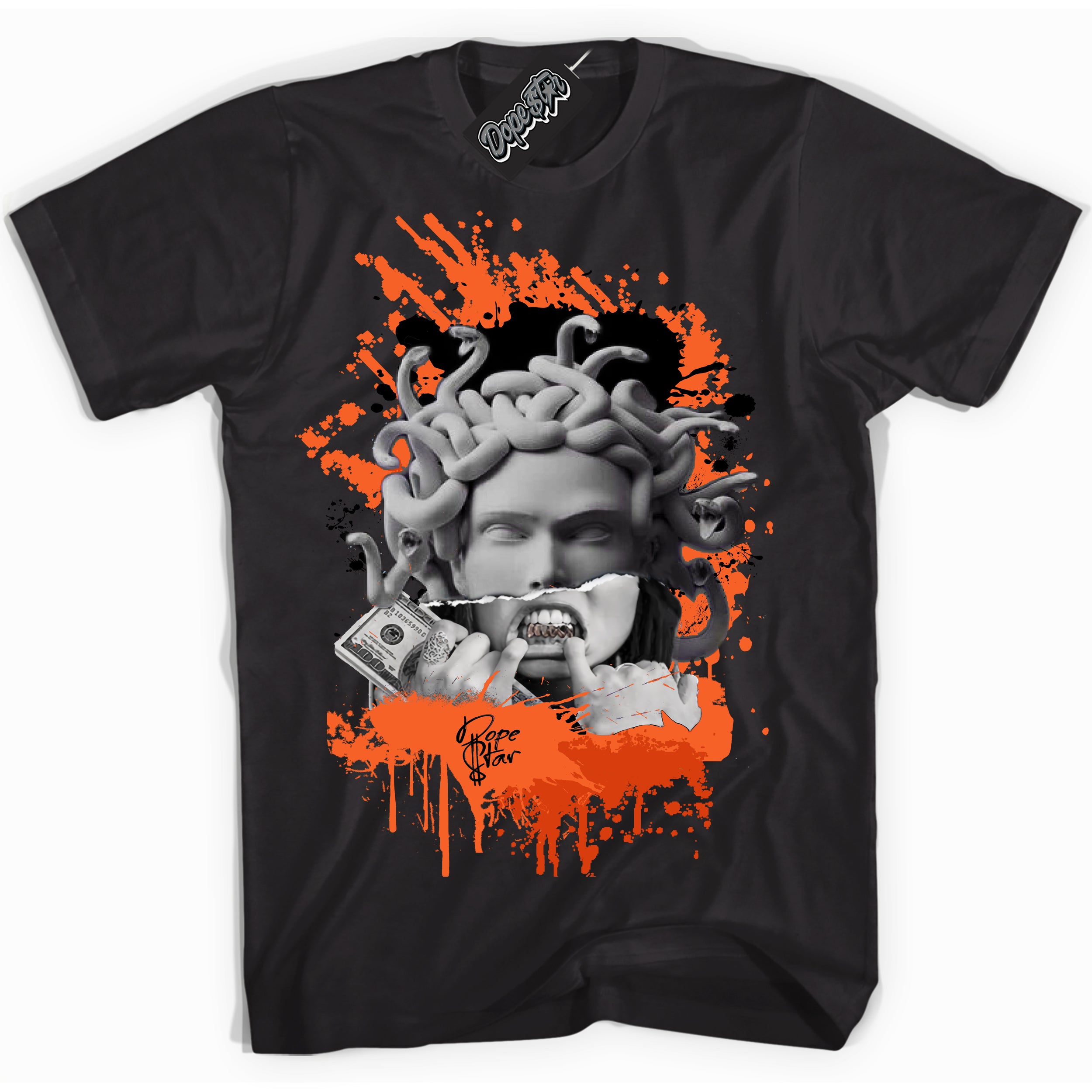 WNBA All-Star Brilliant Orange 12s DopeStar Shirt MEDUSA - Sneaker Shirts Outlet