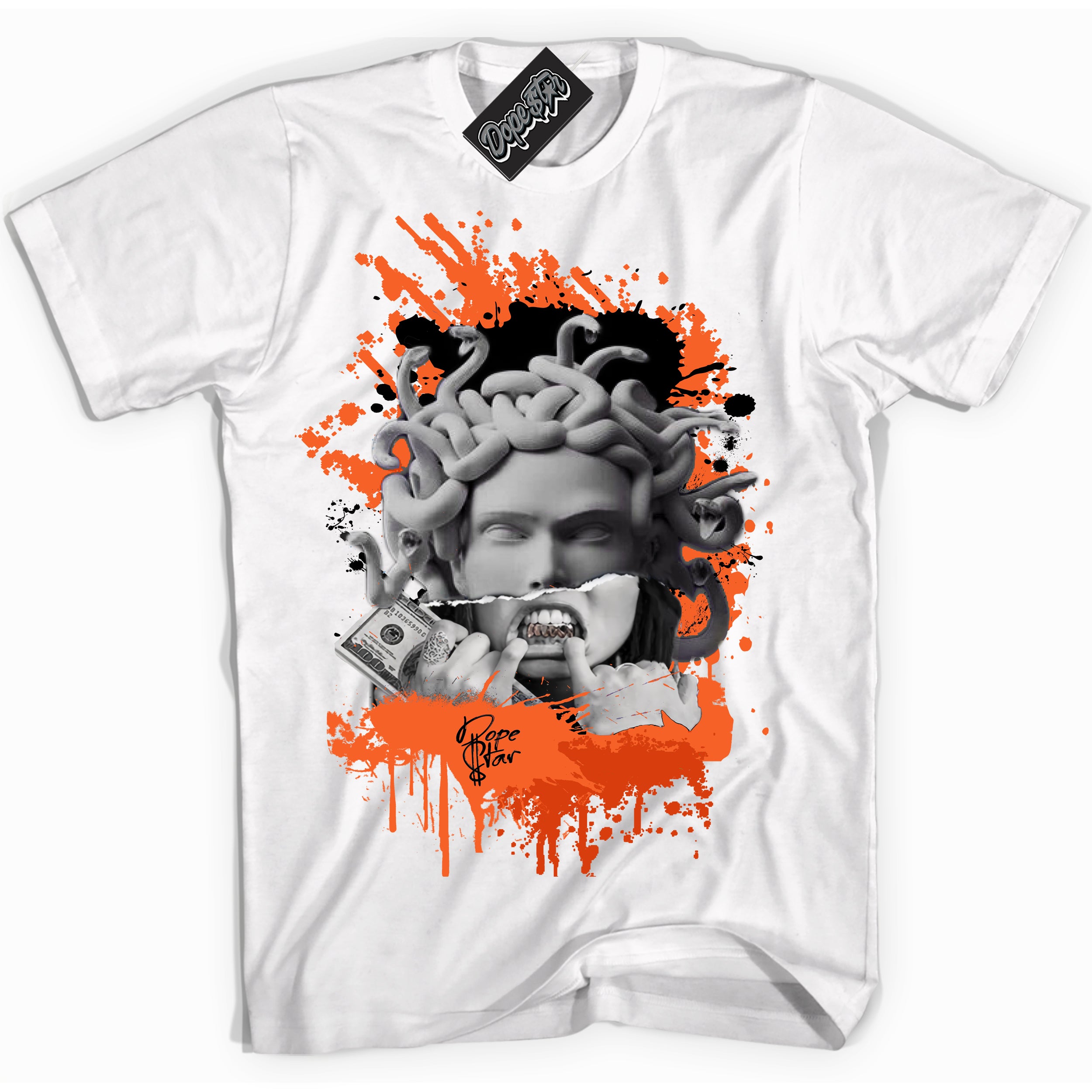 WNBA All-Star Brilliant Orange 12s DopeStar Shirt MEDUSA - Sneaker Shirts Outlet