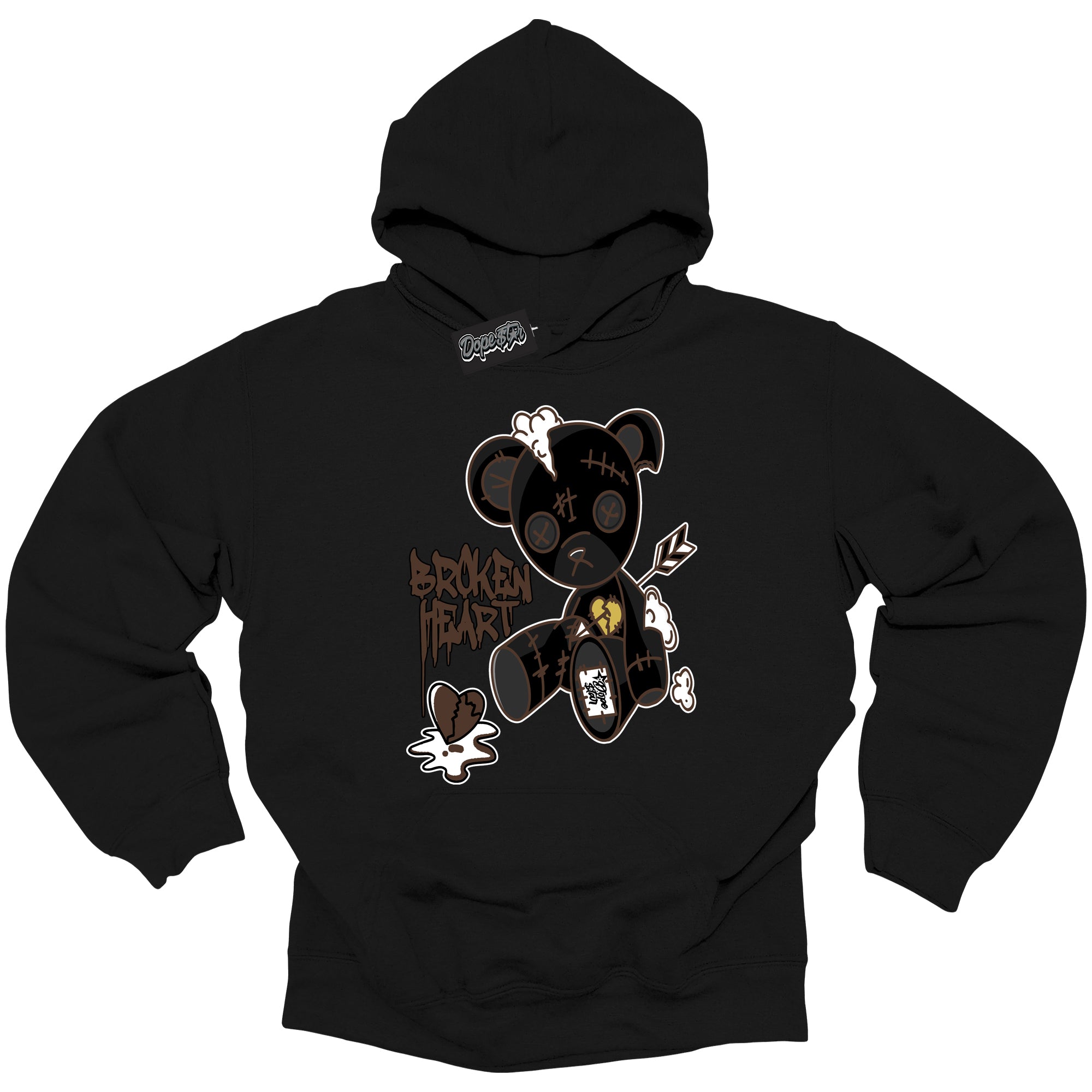 Cool Black Graphic DopeStar Hoodie with “ Broken Heart Bear “ print, that perfectly matches Palomino 1s sneakers