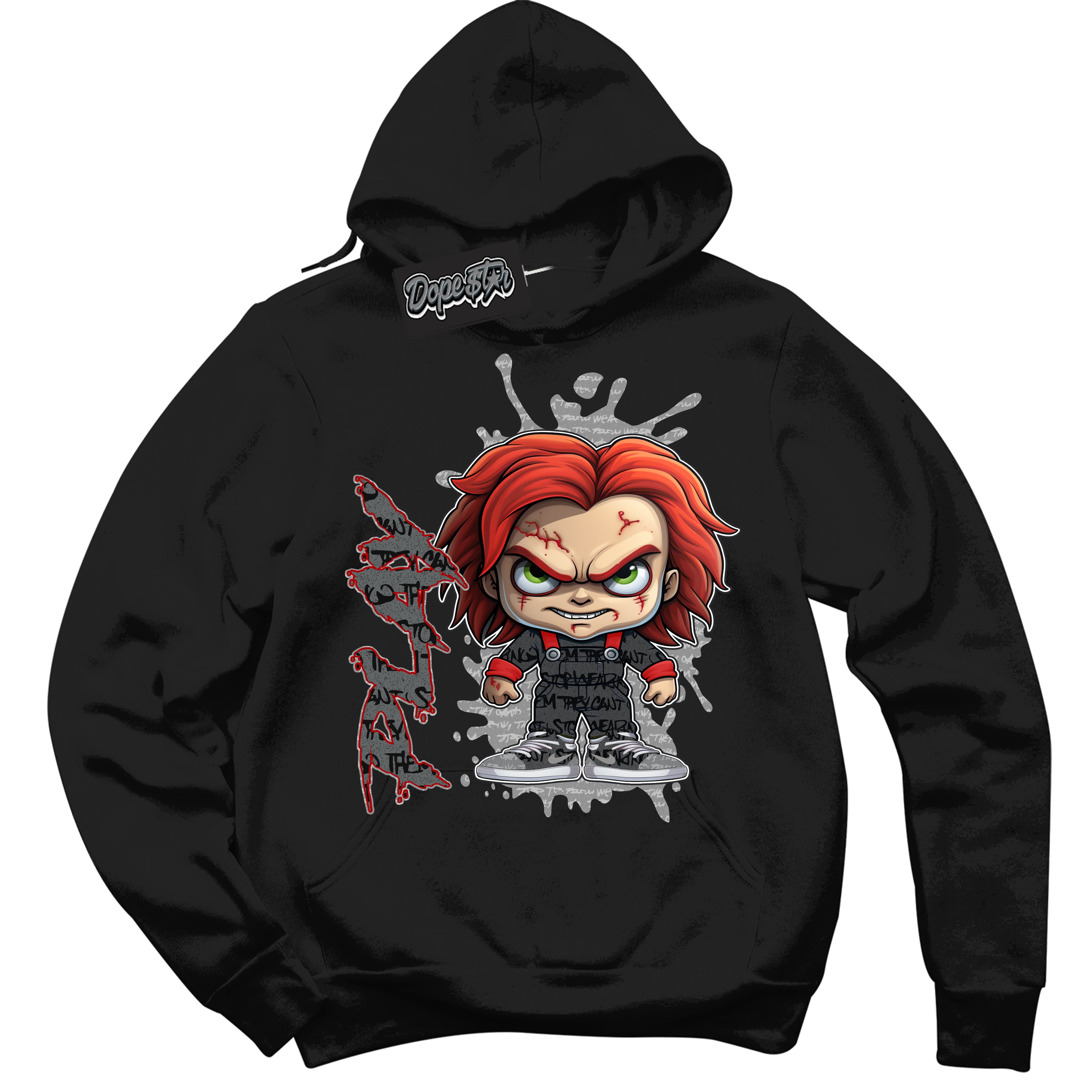 Cool Black Hoodie with “ Play ”  design that Perfectly Matches Rebellionaire 1s Sneakers.