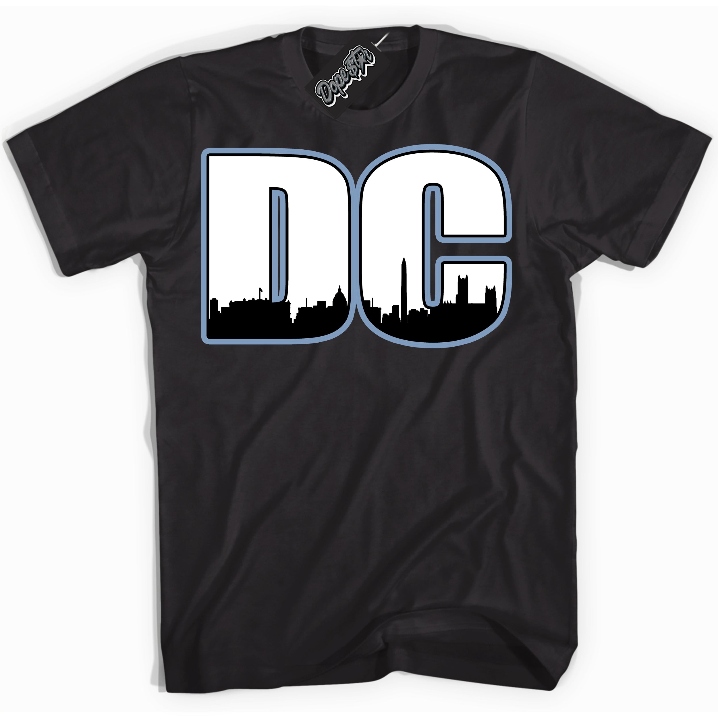 Cool Black Shirt with “ DC” design that perfectly matches Reverse Oreo 6s Sneakers.