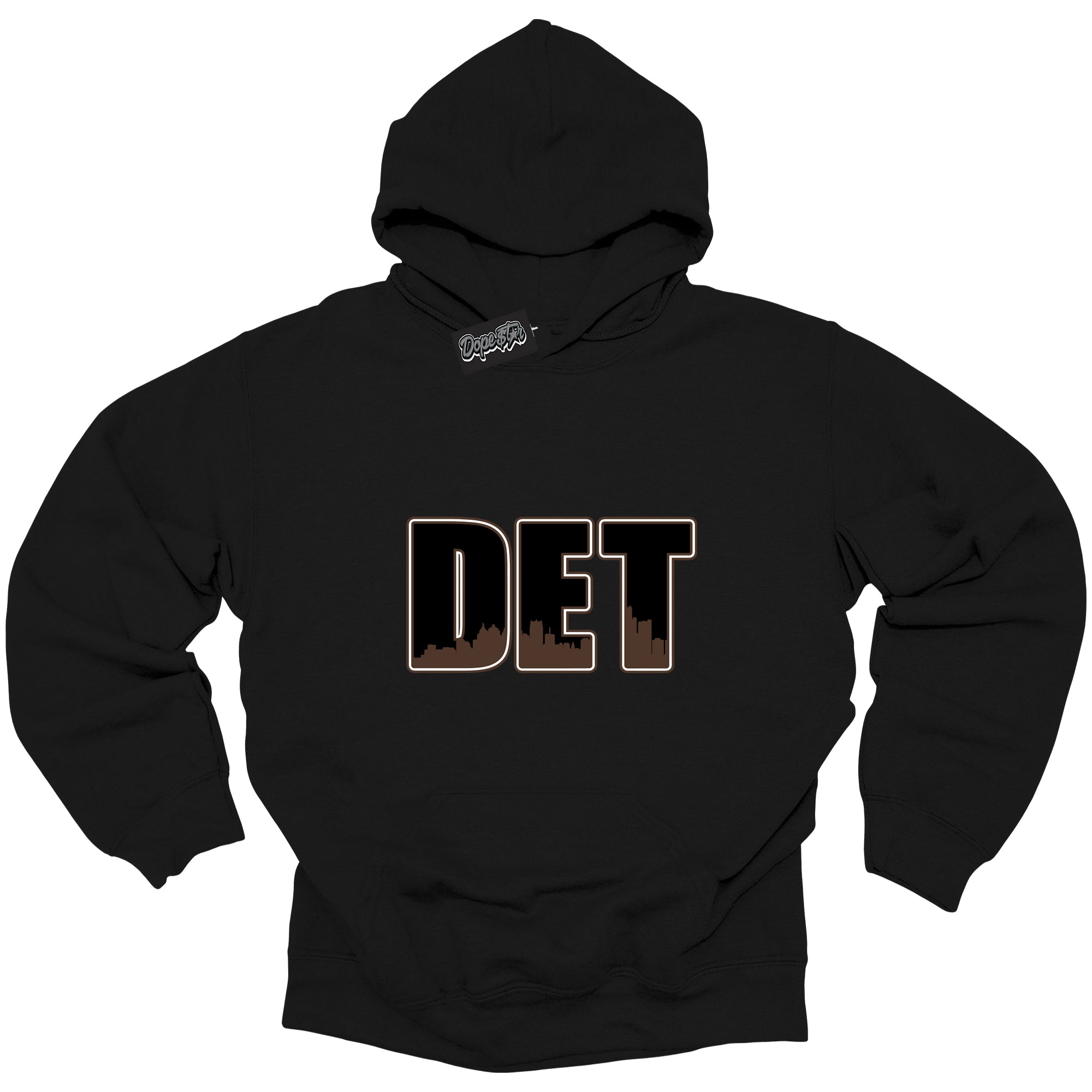 Cool Black Graphic DopeStar Hoodie with “ Detroit “ print, that perfectly matches Palomino 1s sneakers