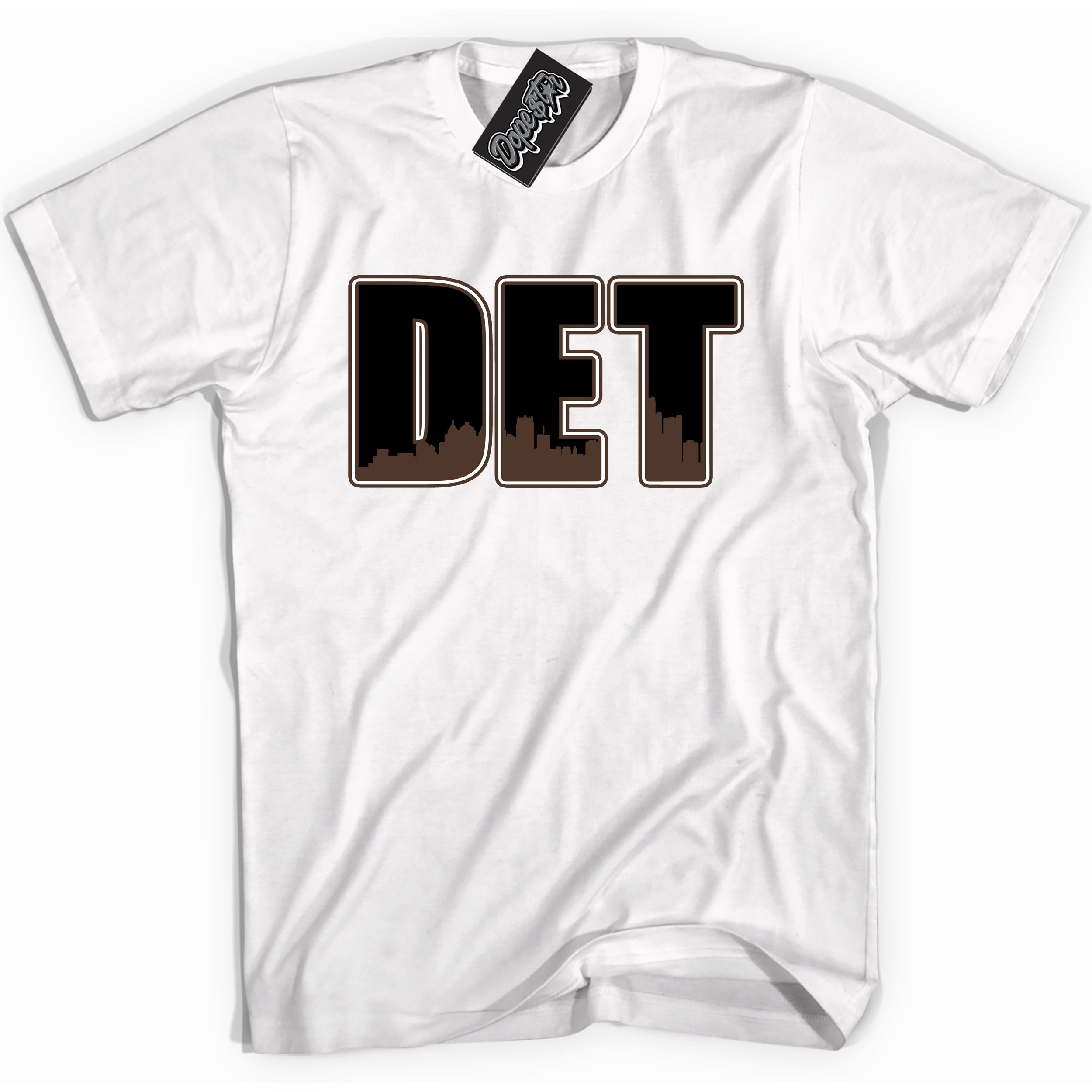 Cool White graphic tee with “ Detroit ” design, that perfectly matches Palomino 1s sneakers