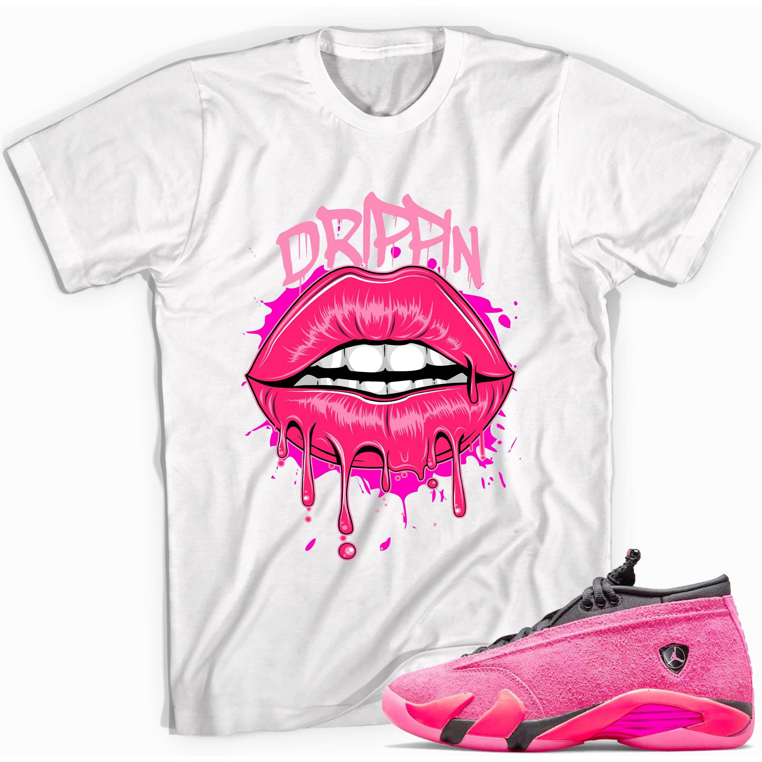 14s Low Shocking Pink Shirt Drippin - Sneaker Shirts Outlet