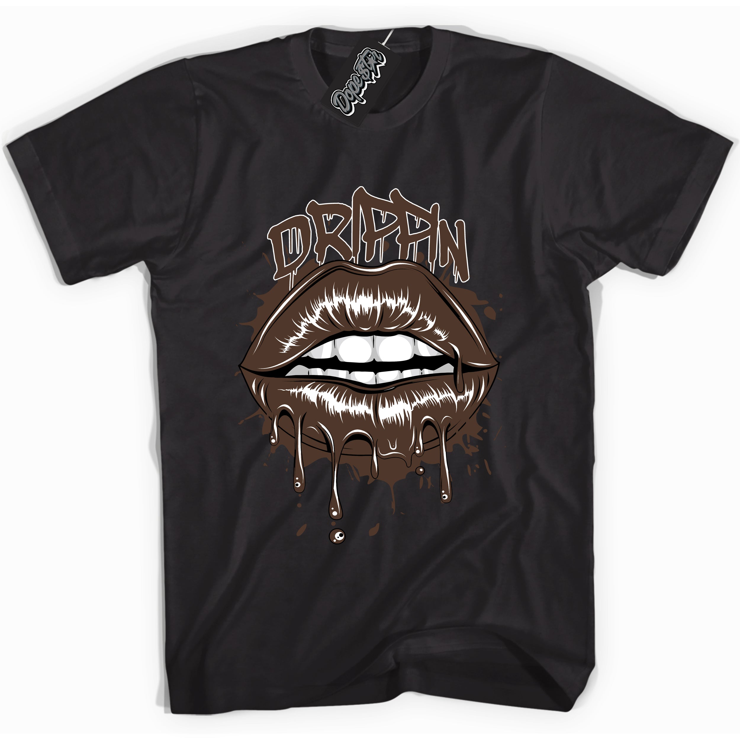 Cool Black graphic tee with “ Drippin ” design, that perfectly matches Palomino 1s sneakers