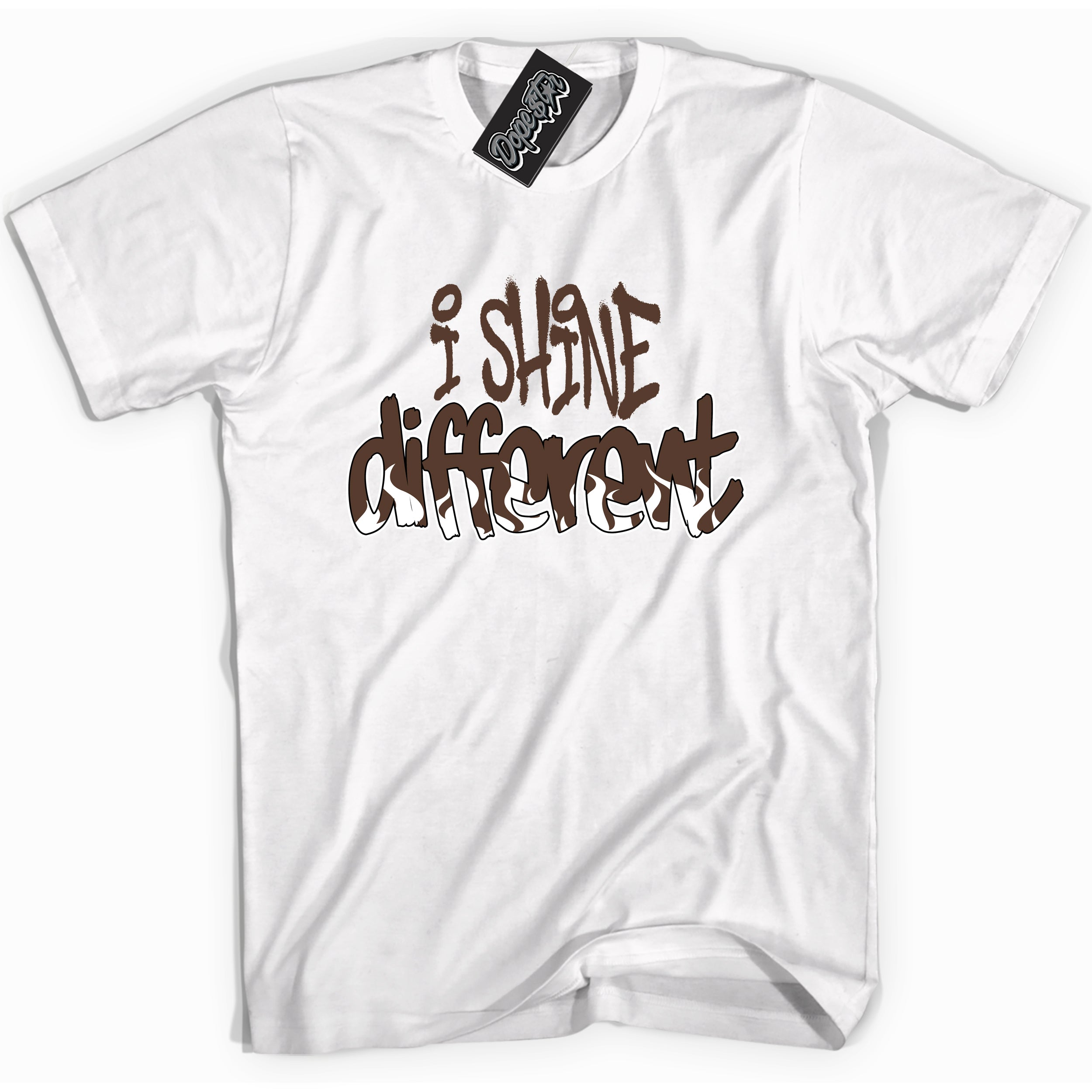 Cool White graphic tee with “ I Shine Different ” design, that perfectly matches Palomino 1s sneakers