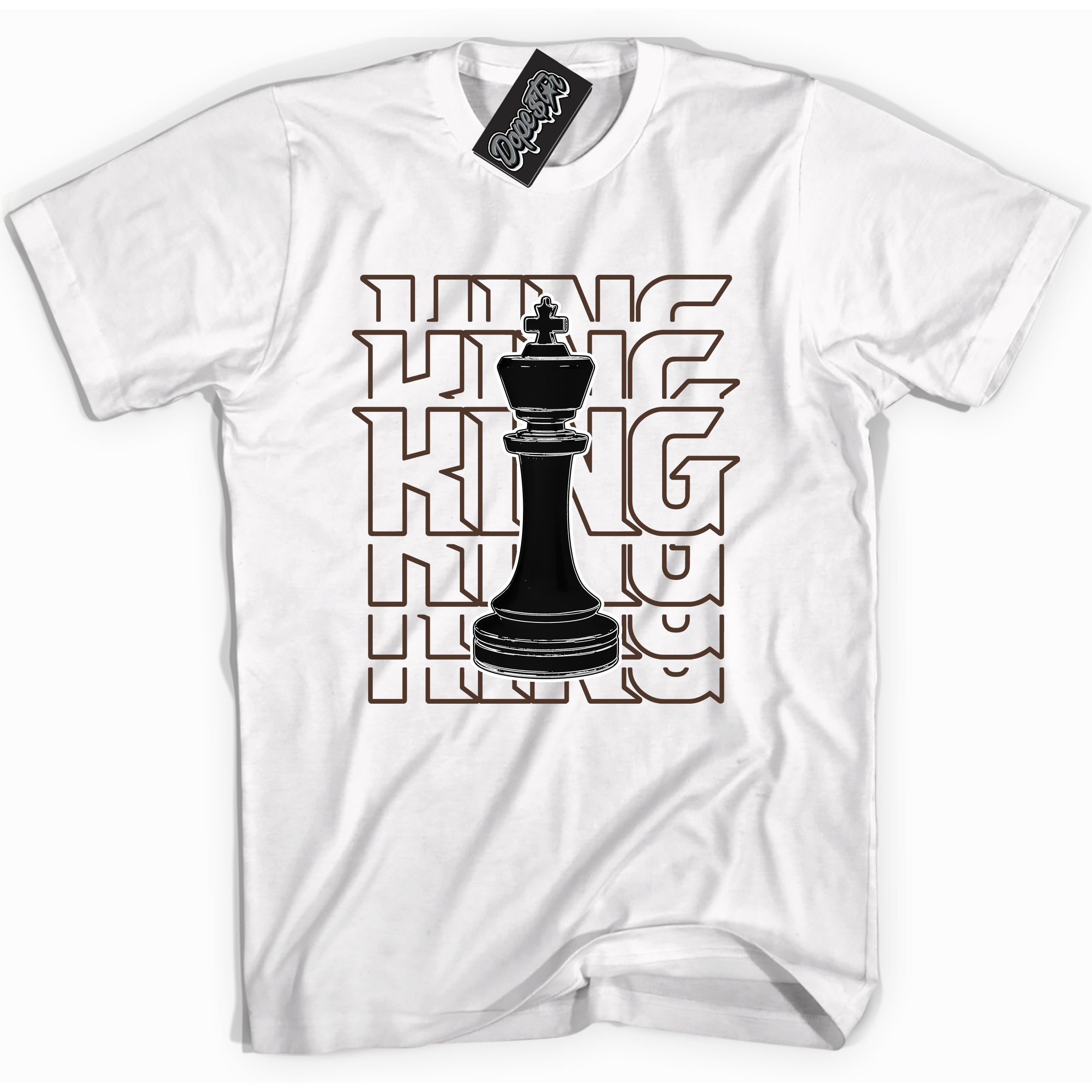 Cool White graphic tee with “ King Chess ” design, that perfectly matches Palomino 1s sneakers