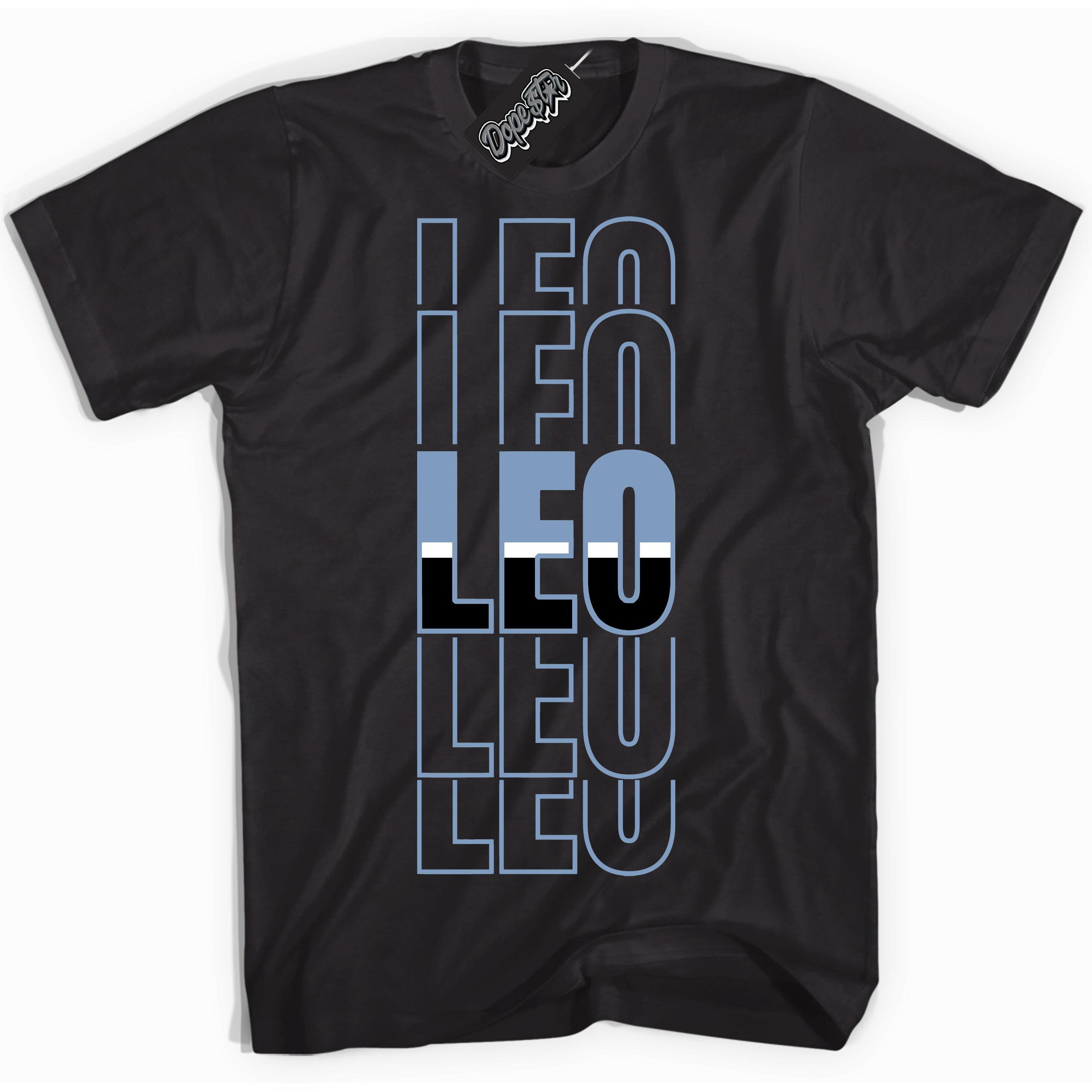 Cool Black Shirt with “ Leo” design that perfectly matches Reverse Oreo 6s Sneakers.