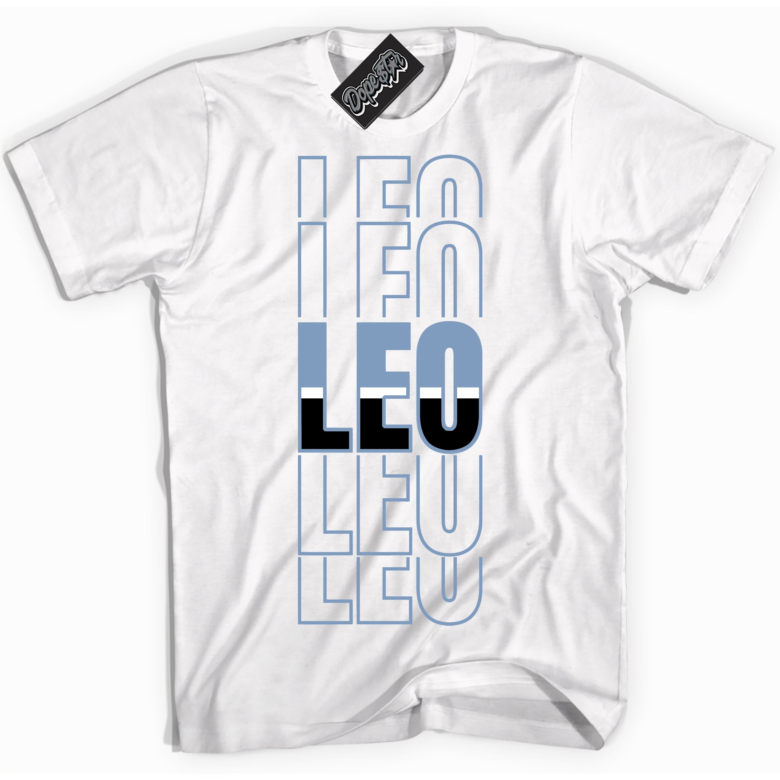 Cool White Shirt with “ Leo” design that perfectly matches Reverse Oreo 6s Sneakers.