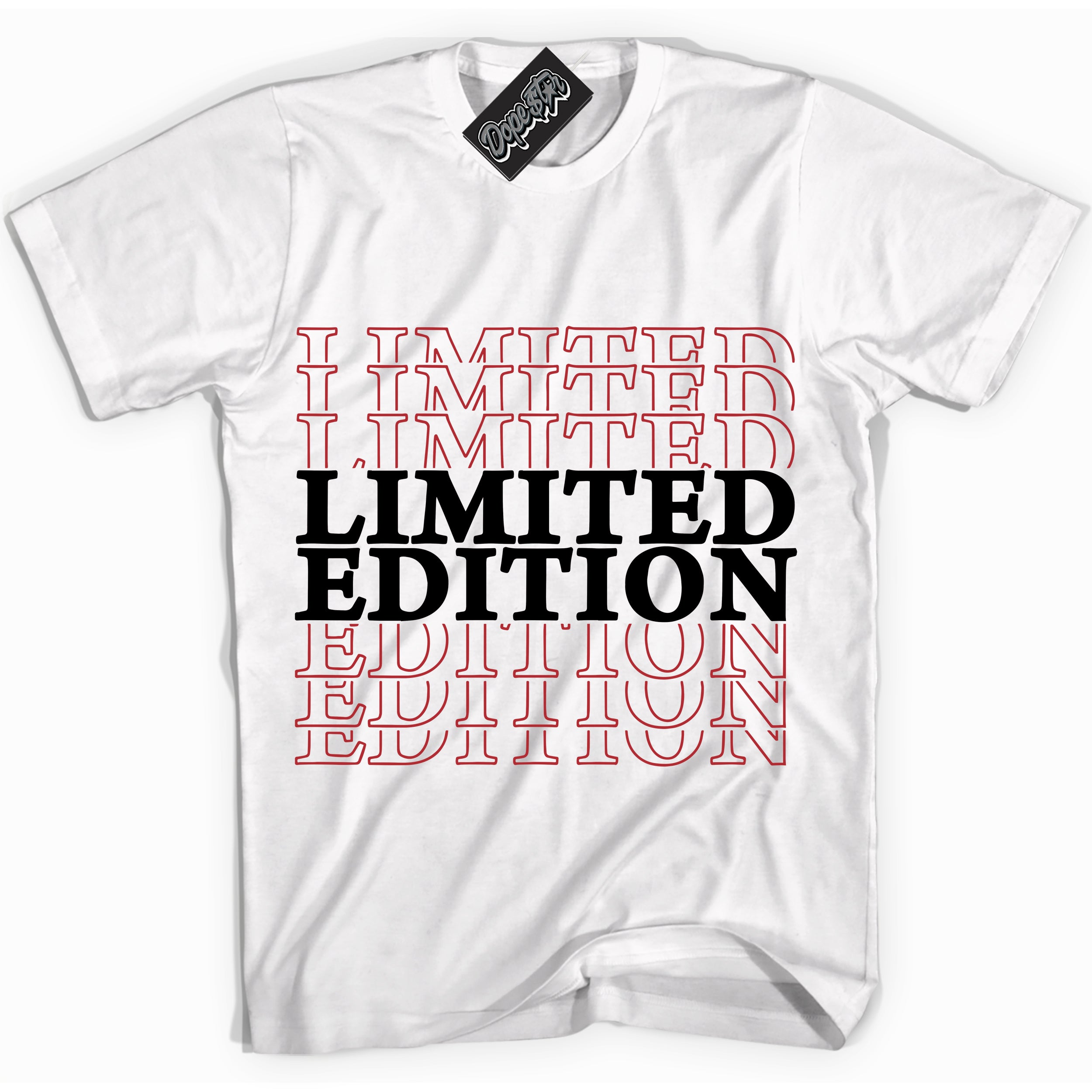 Cool White graphic tee with “ Limited Edition ” print, that perfectly matches Lost And Found 1s sneakers