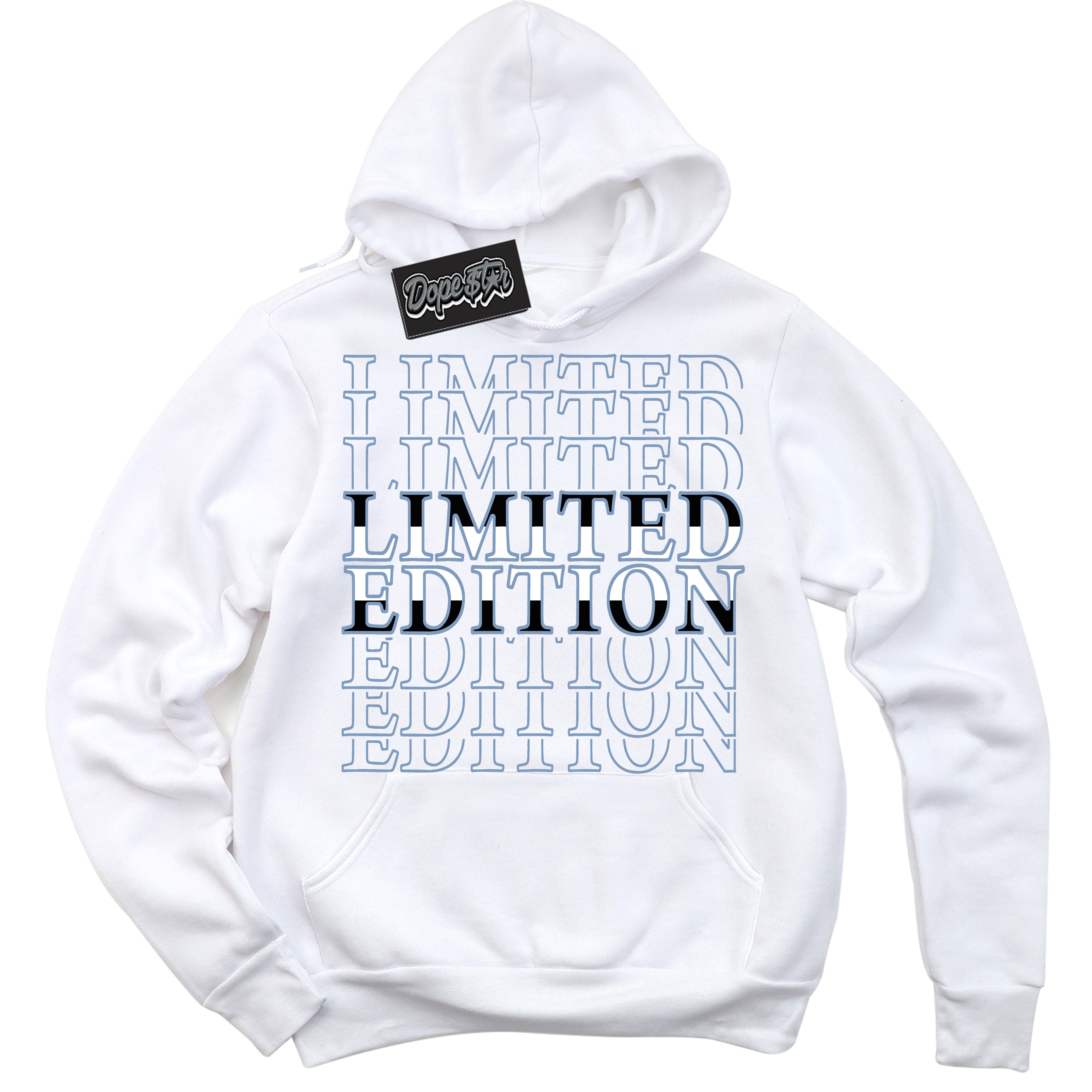 Cool White Hoodie with “ Limited Edition ”  design that Perfectly Matches Reverse Oreo 6s Sneakers.