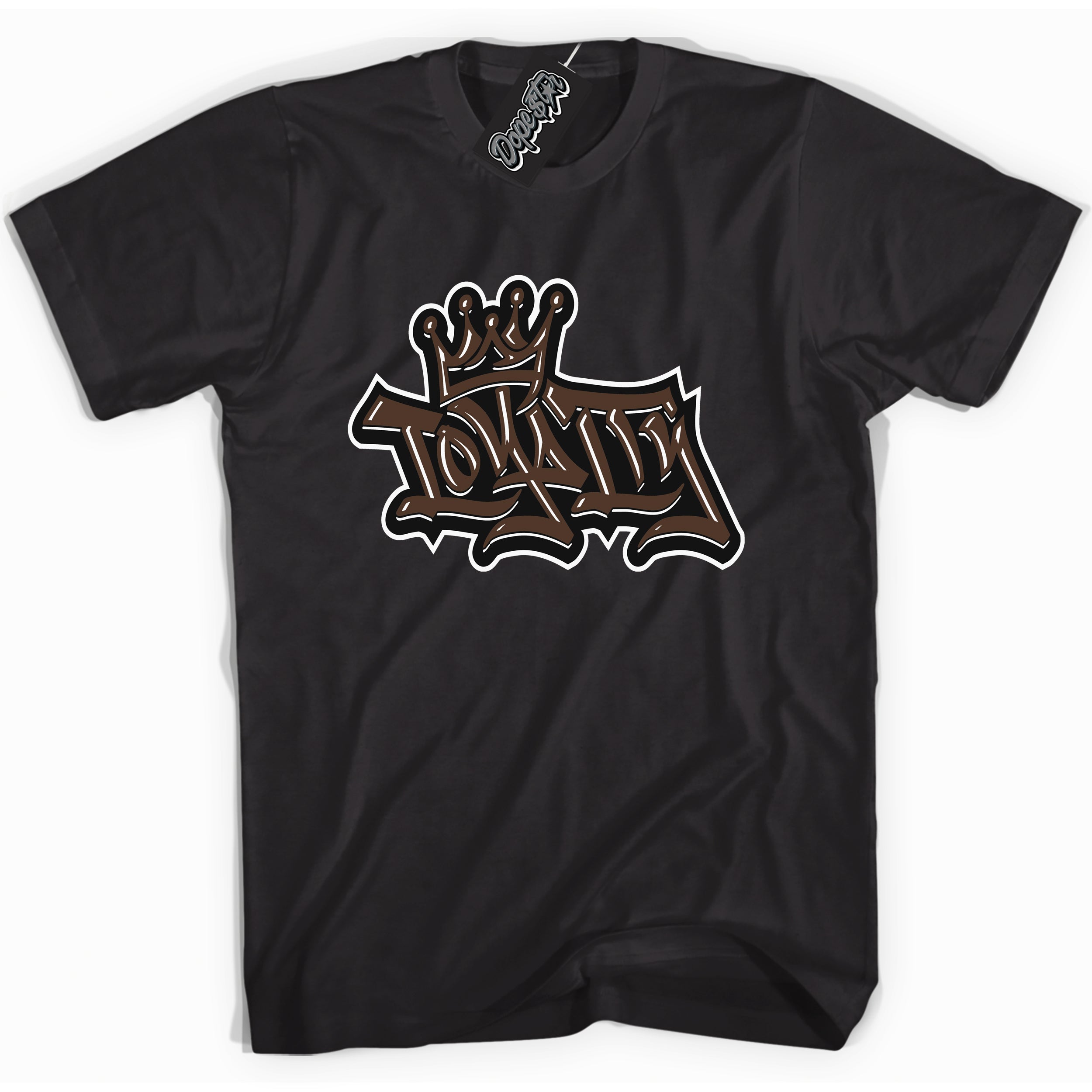 Cool Black graphic tee with “ Loyalty Crown ” design, that perfectly matches Palomino 1s sneakers