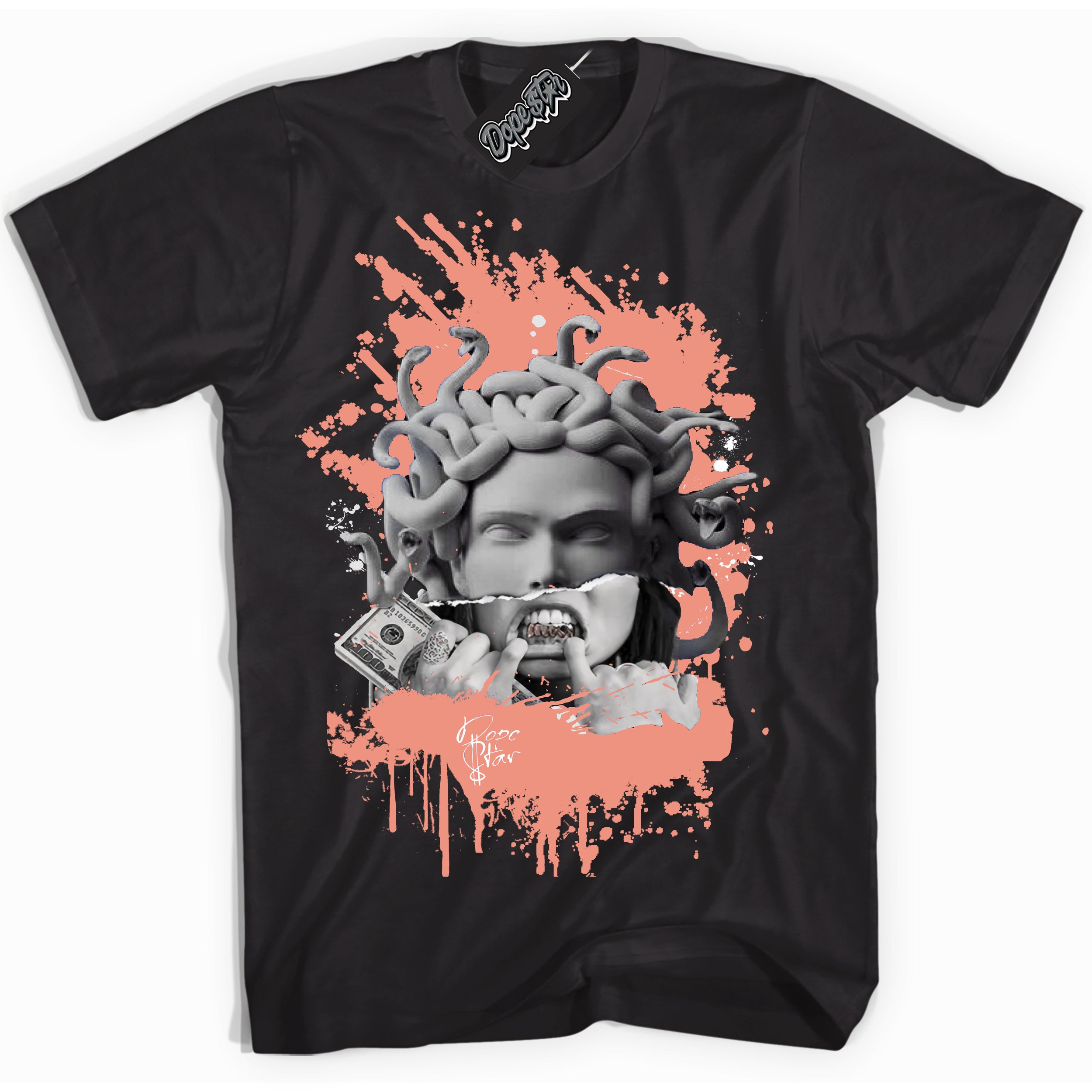 Dunk Low Light Wild Mango 'Medusa' Shirt – Black Streetwear T-Shirt | Sneaker Matching Tee for Dunk Low Light Wild Mango | Urban Fashion for Medusa | Men's & Women's Streetwear Outfit by Sneaker Shirts Outlet.