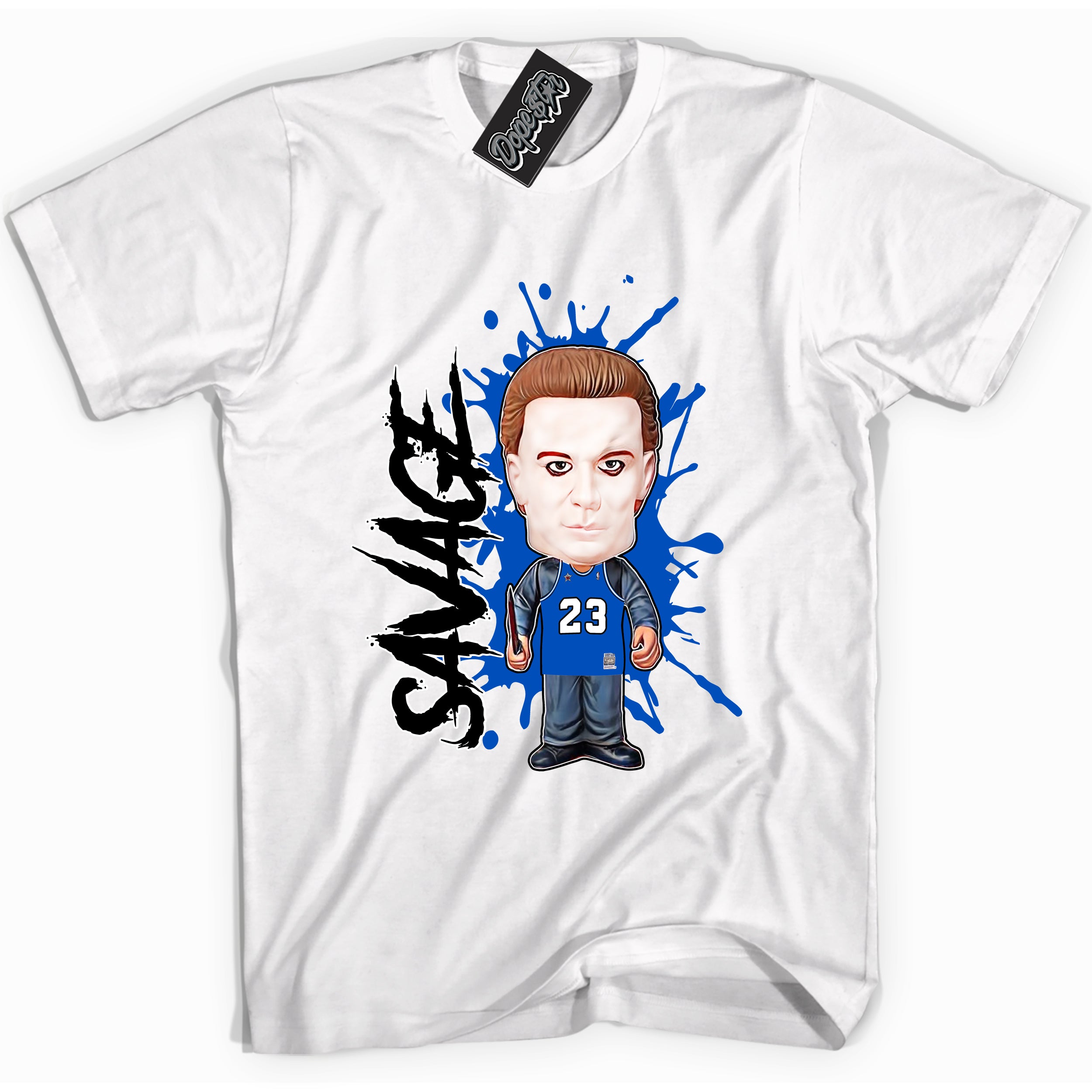 Royal Reimagined 1s DopeStar Shirt Michael Myers Savage Graphic - Sneaker Shirts Outlet