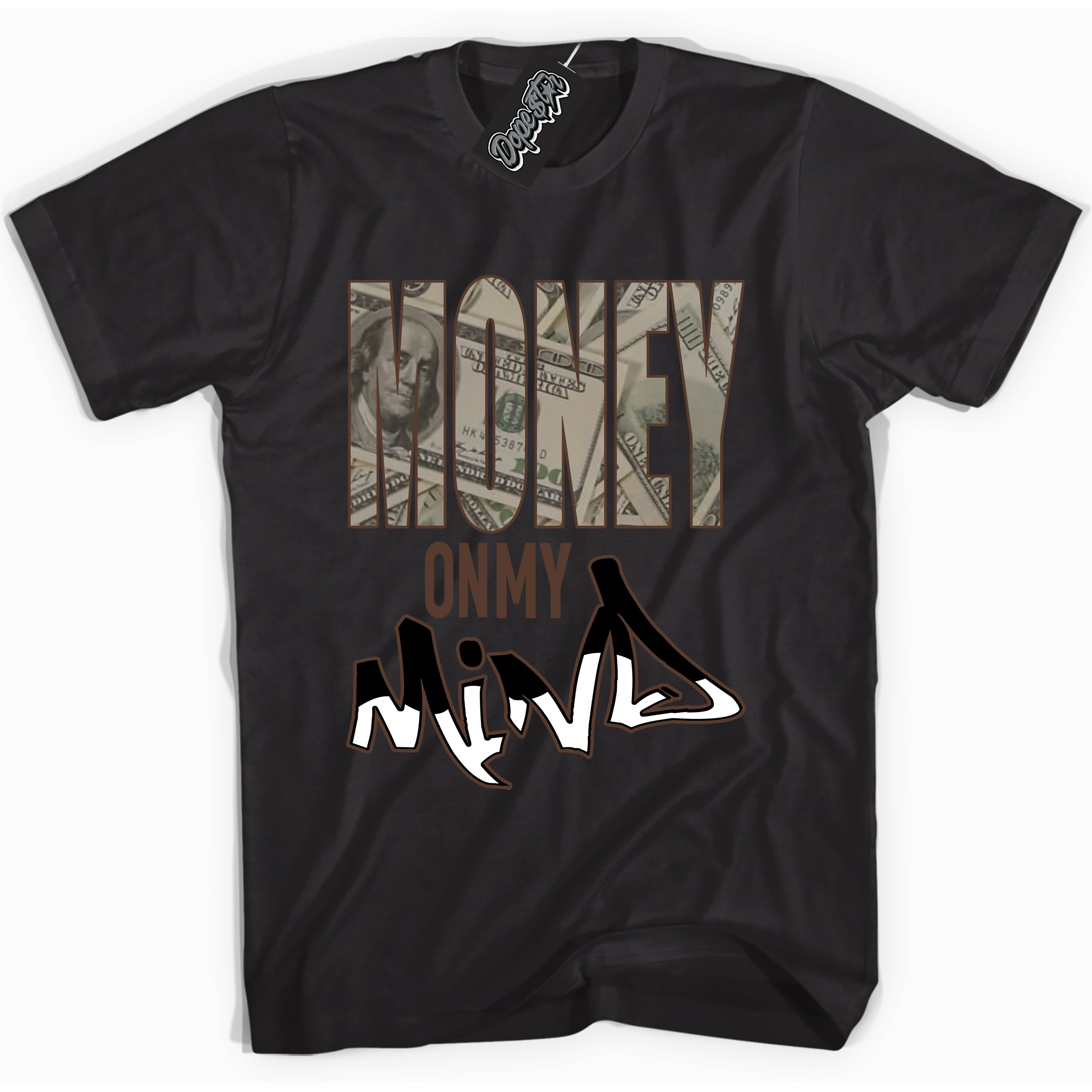 Cool Black graphic tee with “ Money On My Mind ” design, that perfectly matches Palomino 1s sneakers
