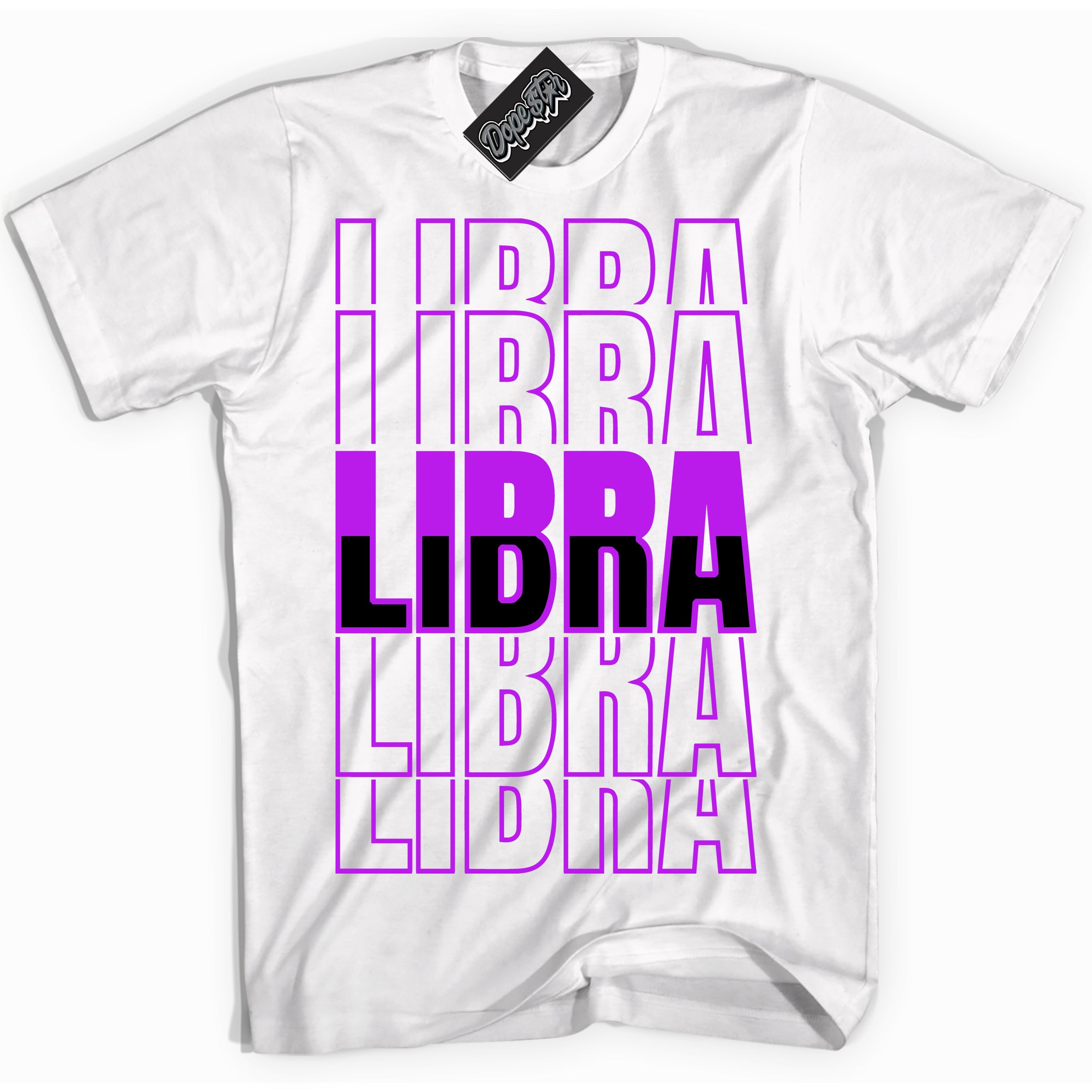 Cool White Shirt with “ Libra” design that perfectly matches RTKT Genesis Dunk Sneakers.