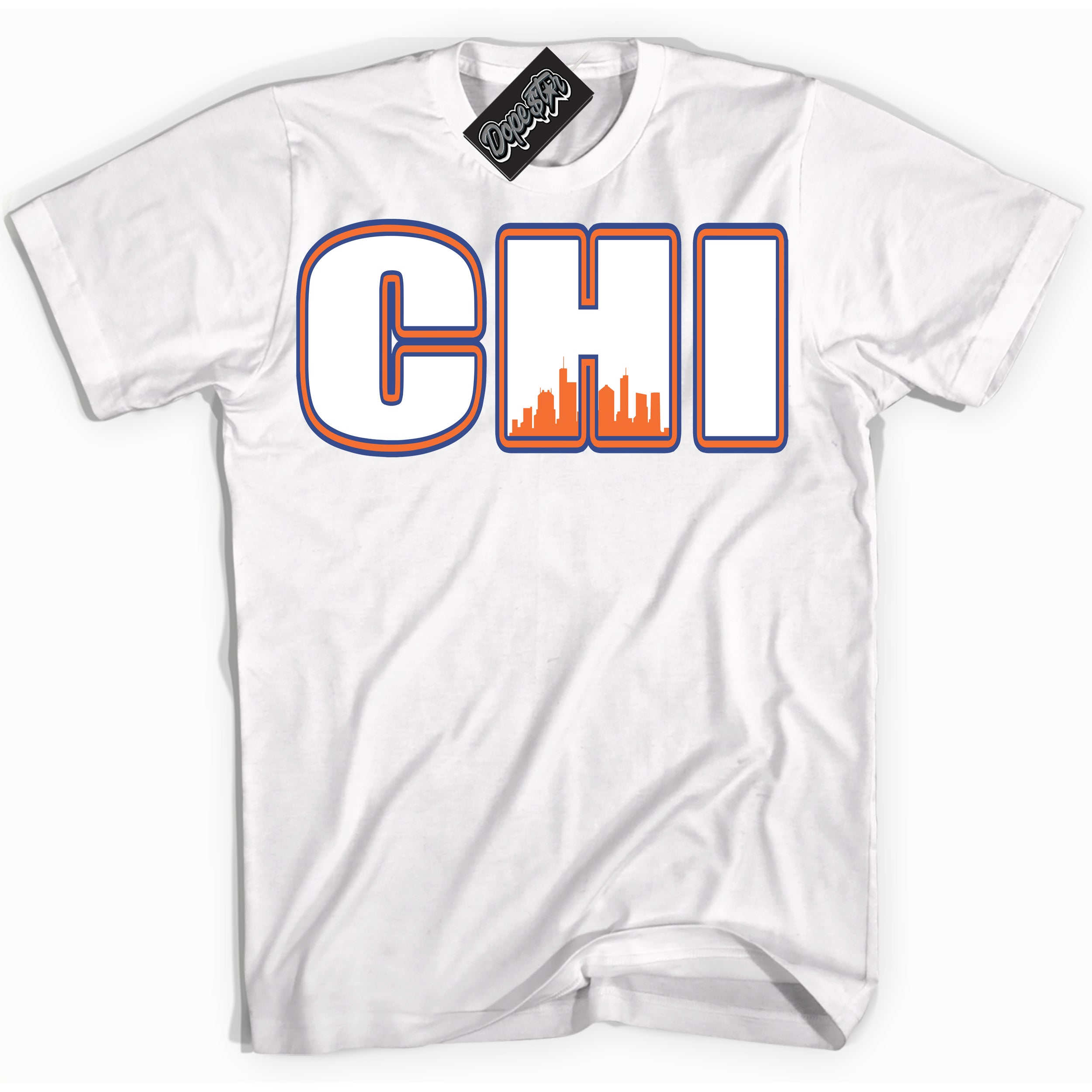 Cool White Shirt with “ Chicago ” design that perfectly matches Low Knicks.