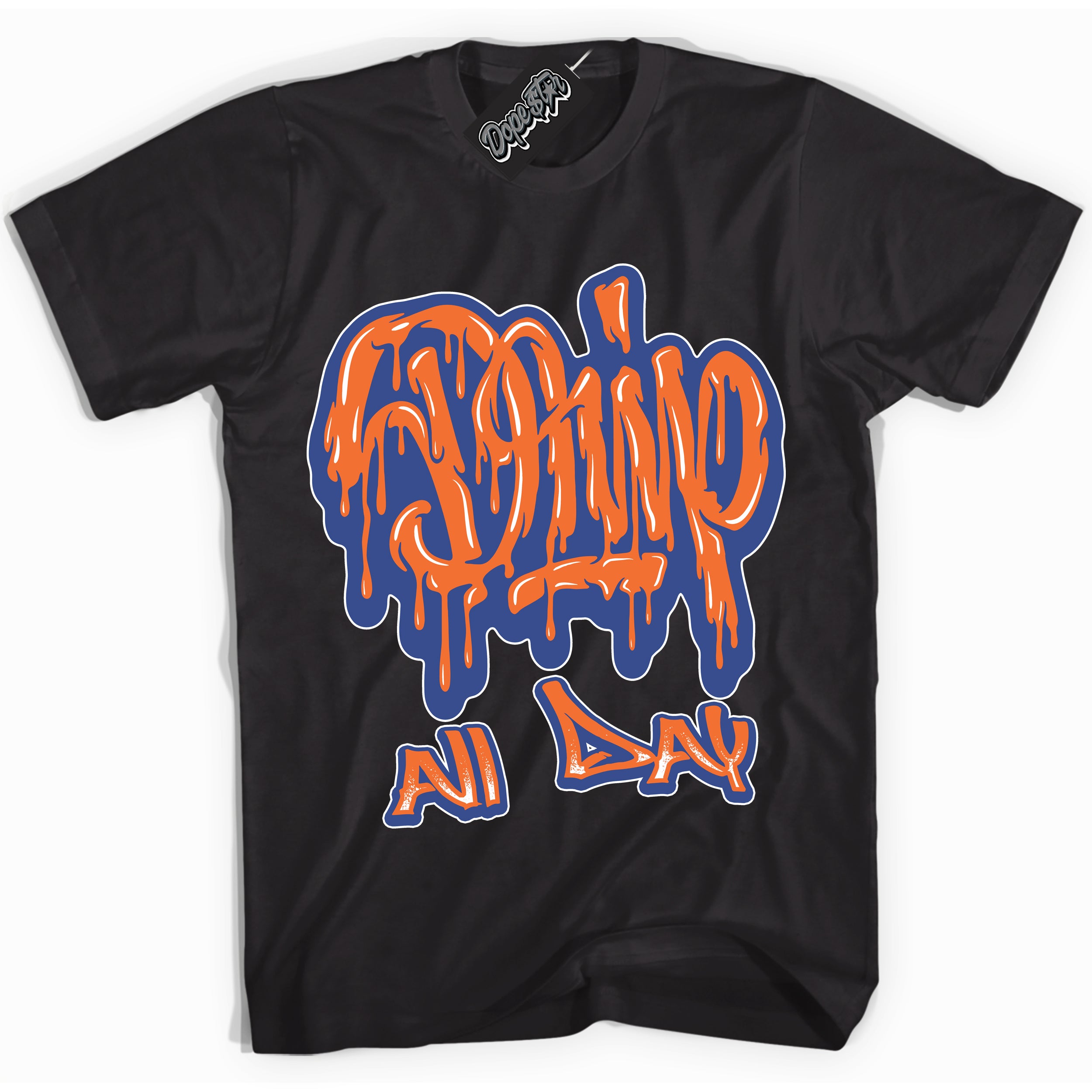 Cool Black Shirt with “ Drip All Day ” design that perfectly matches Low Knicks.