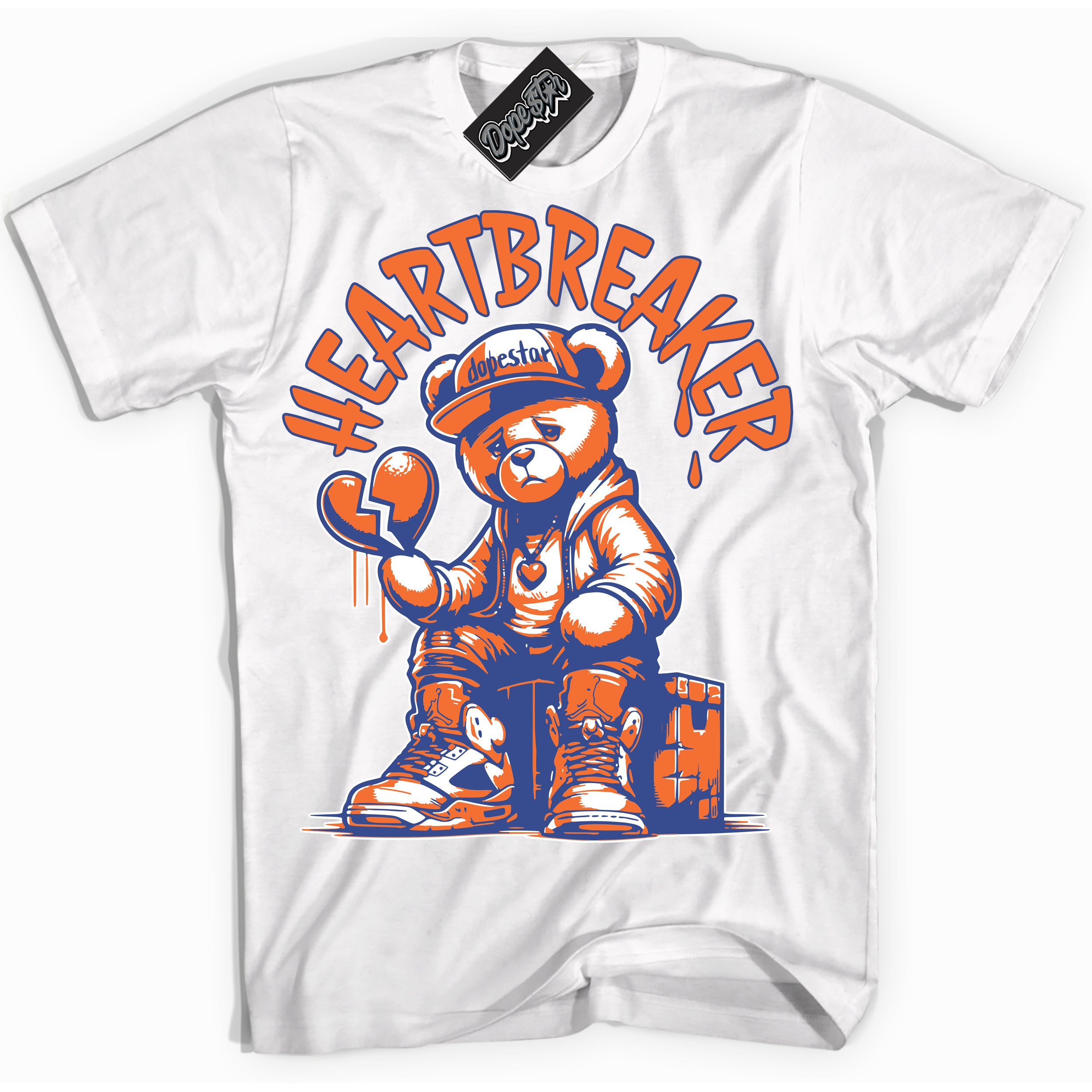 Cool White Shirt with “ Heartbreaker Bear ” design that perfectly matches Low Knicks.