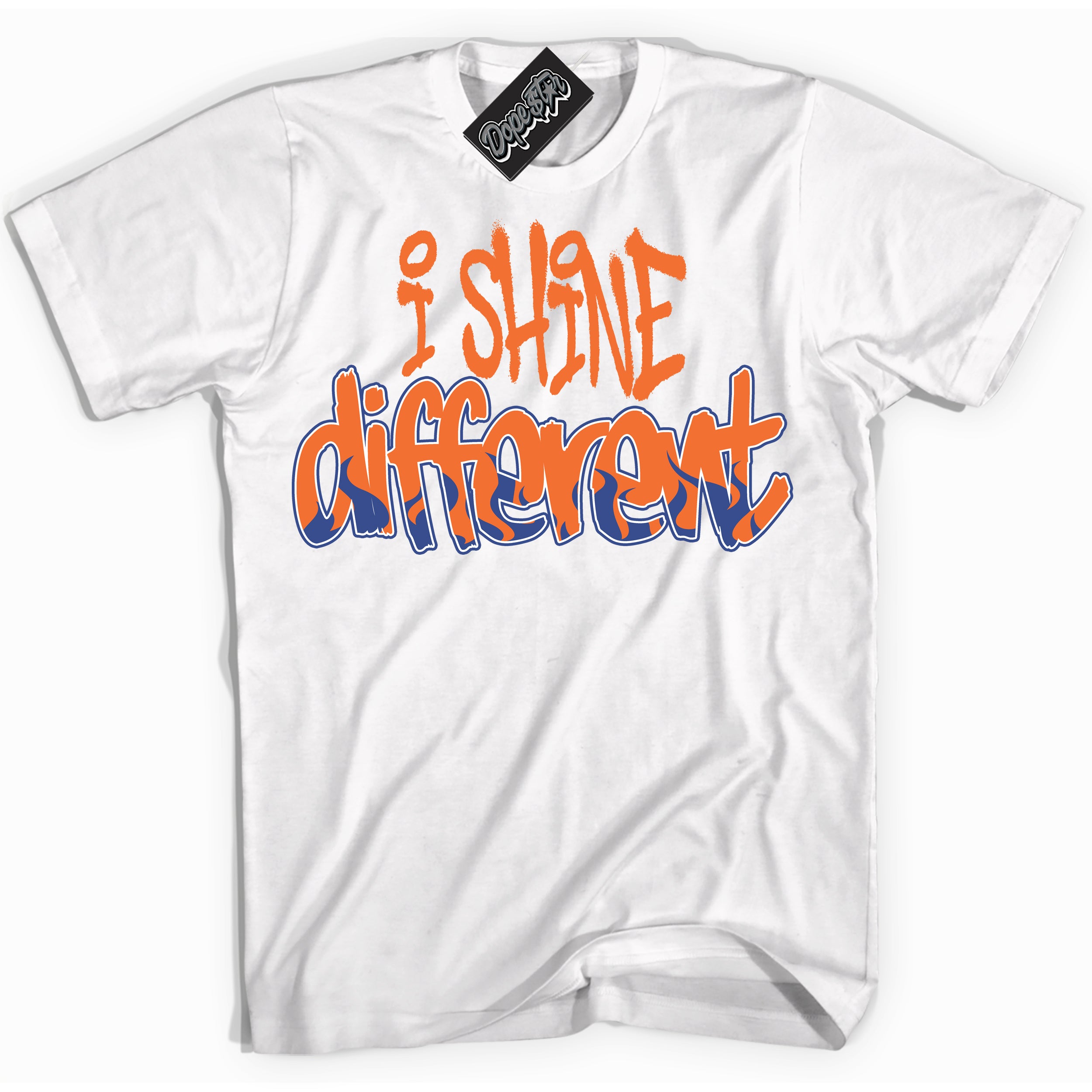 Cool White Shirt with “ I Shine Different ” design that perfectly matches Low Knicks.