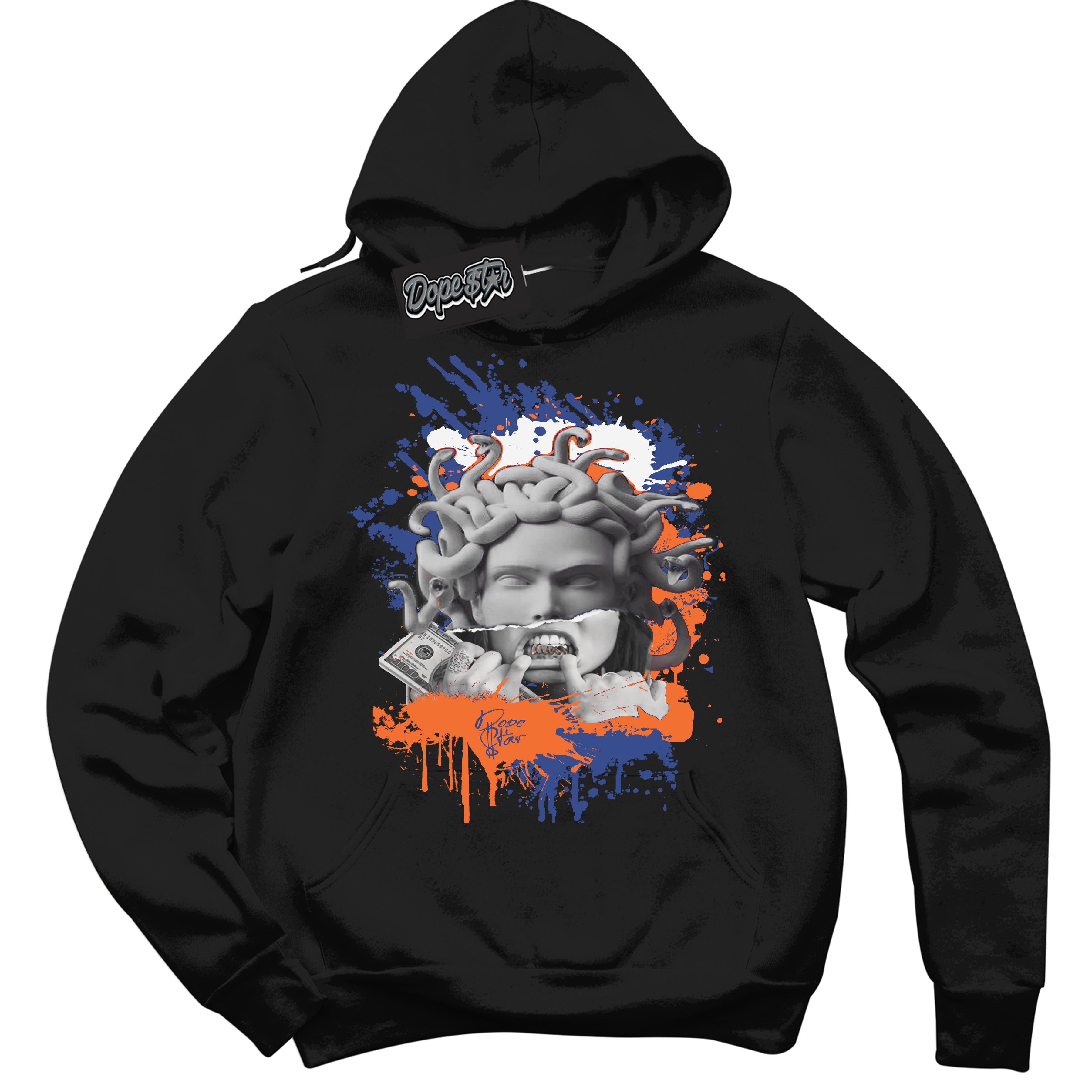 Cool Black Hoodie with “ Medusa ” design that Perfectly Matches Low Knicks.