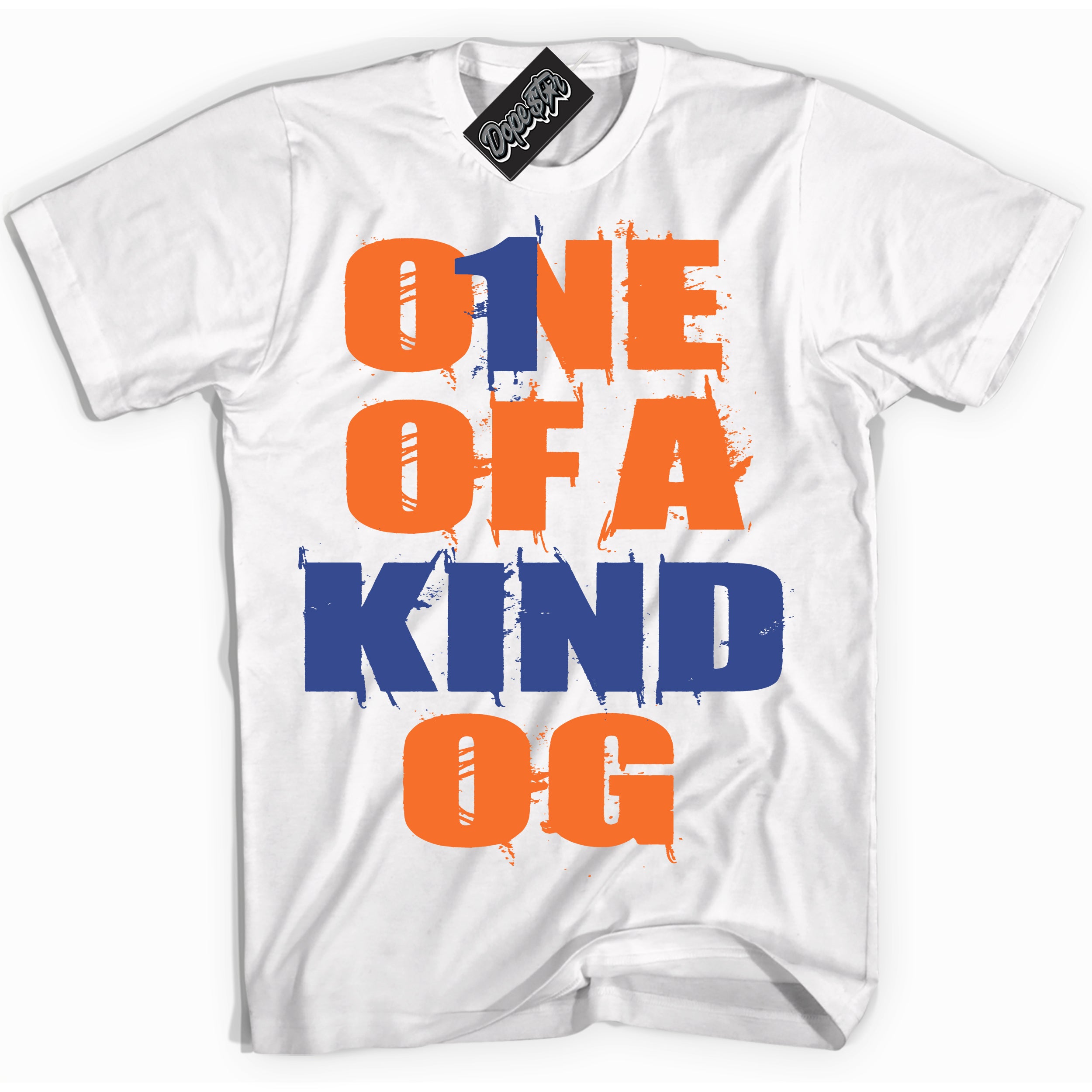 Cool White Shirt with “ One Of A Kind ” design that perfectly matches Low Knicks.