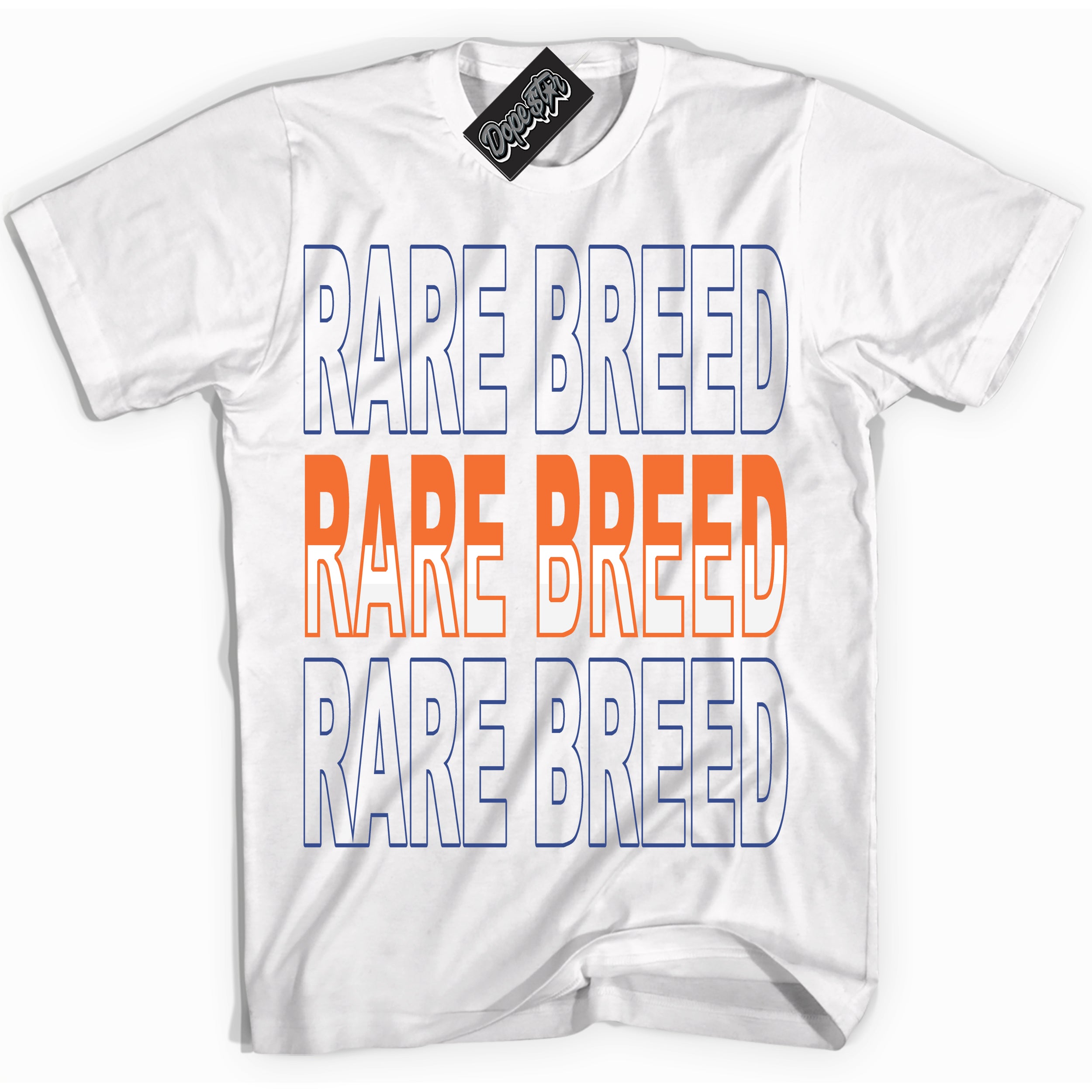 Cool White Shirt with “ Rare Breed ” design that perfectly matches Low Knicks.