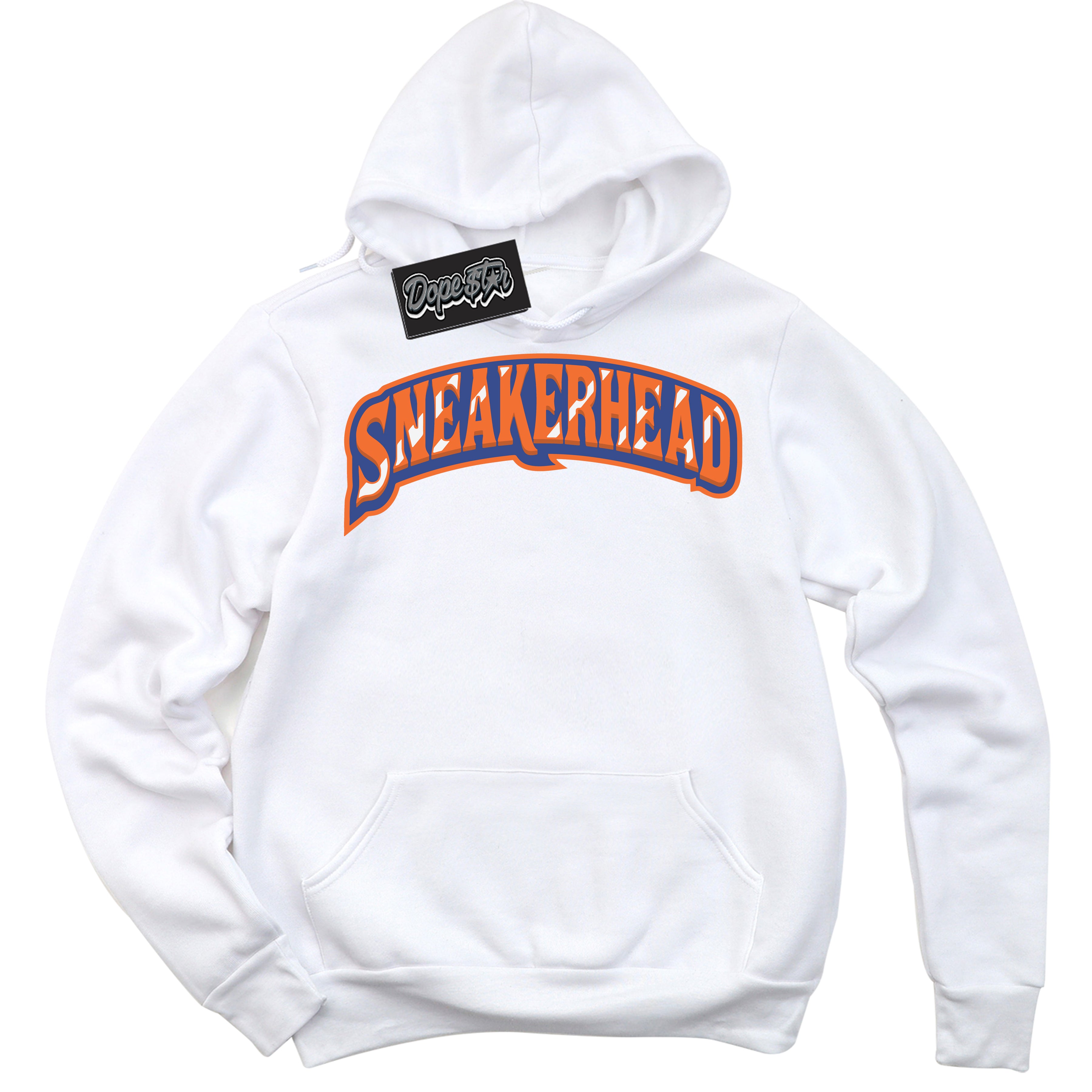 Cool White Hoodie with “ Sneakerhead ” design that Perfectly Matches Low Knicks.