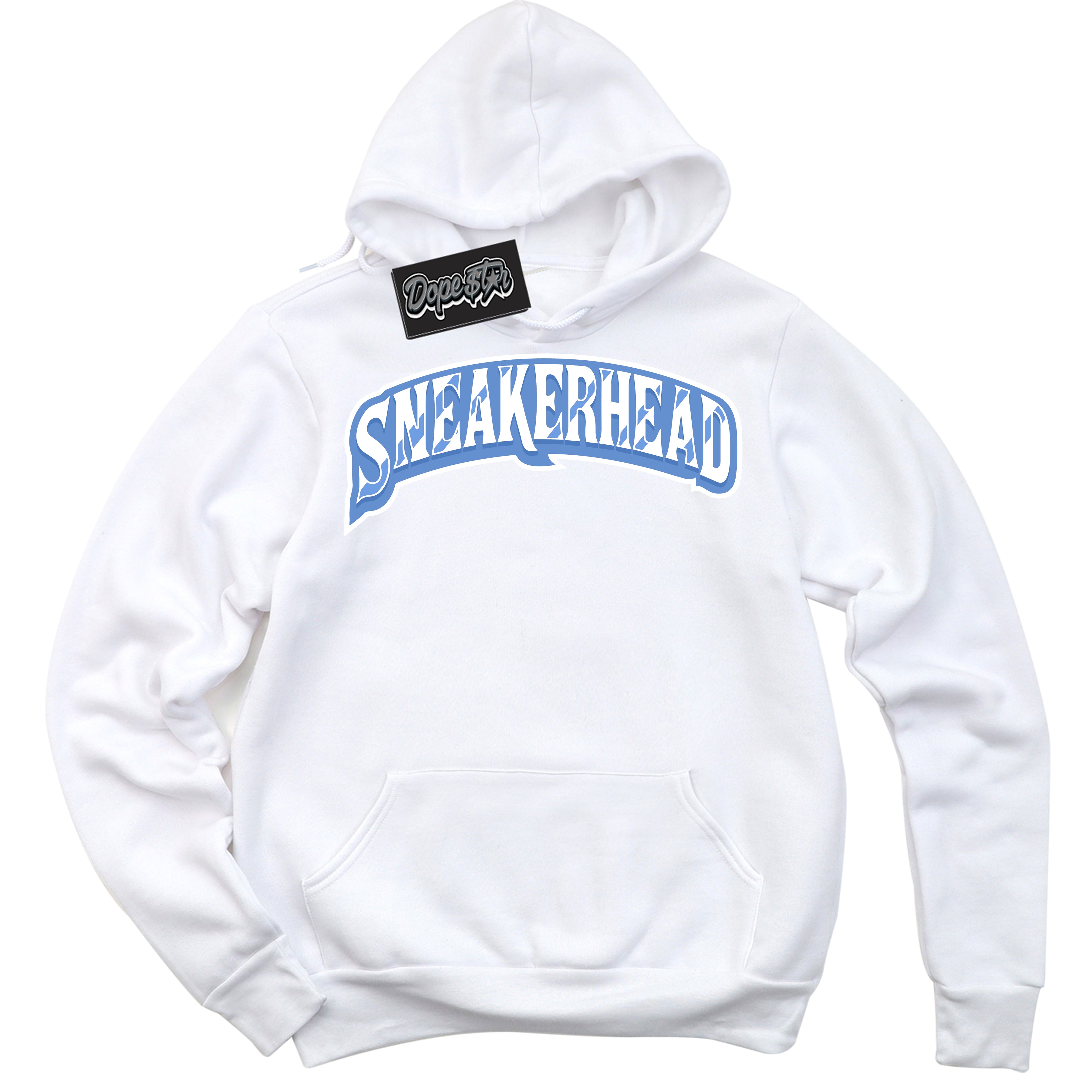 Cool White Hoodie with “ Sneakerhead ”  design that Perfectly Matches Polar Blue Dunk.