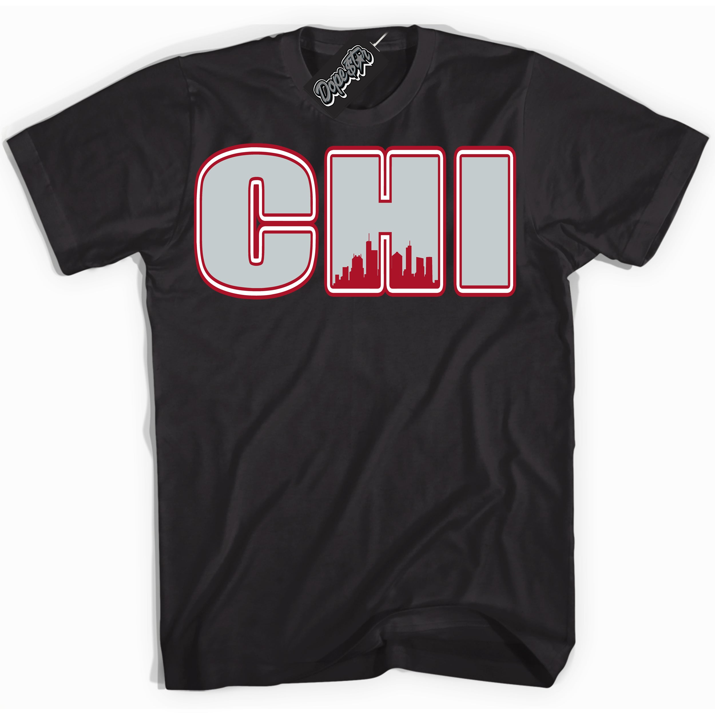 Cool Black Shirt with “ Chicago ” design that perfectly matches Reverse Ultraman Sneakers.