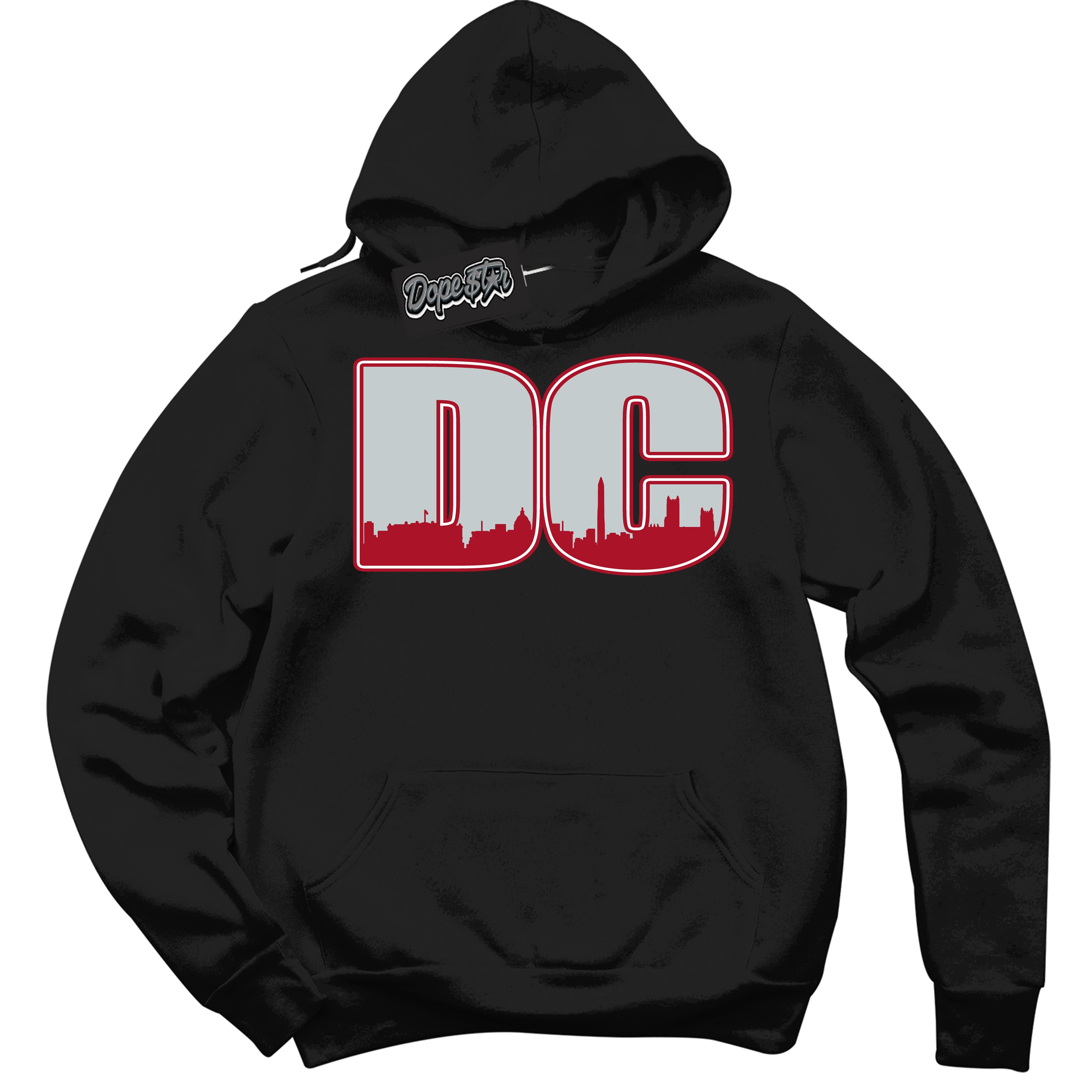 Cool Black Hoodie with “ DC ” design that Perfectly Matches Reverse Ultraman Sneakers.