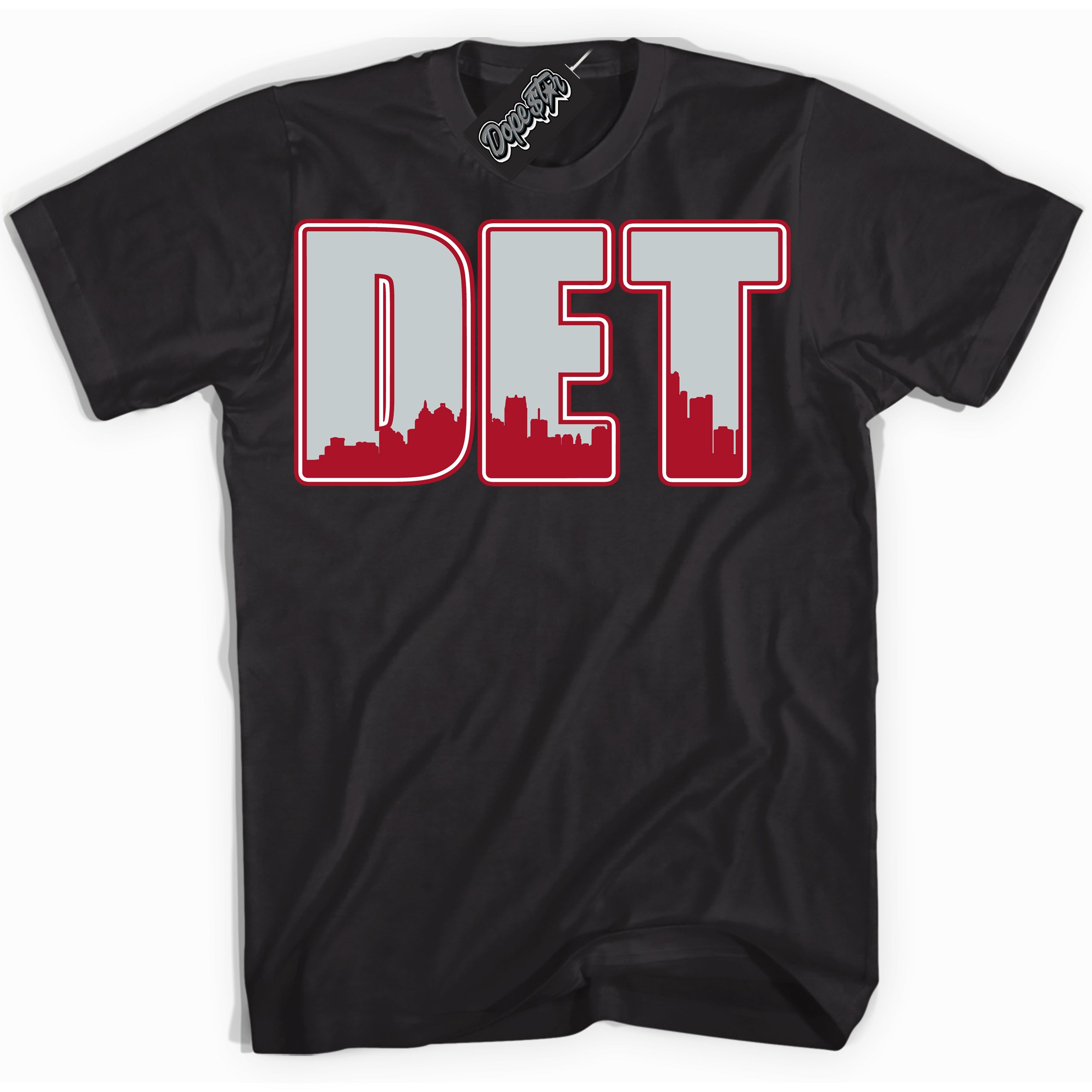 Cool Black Shirt with “ Detroit ” design that perfectly matches Reverse Ultraman Sneakers.